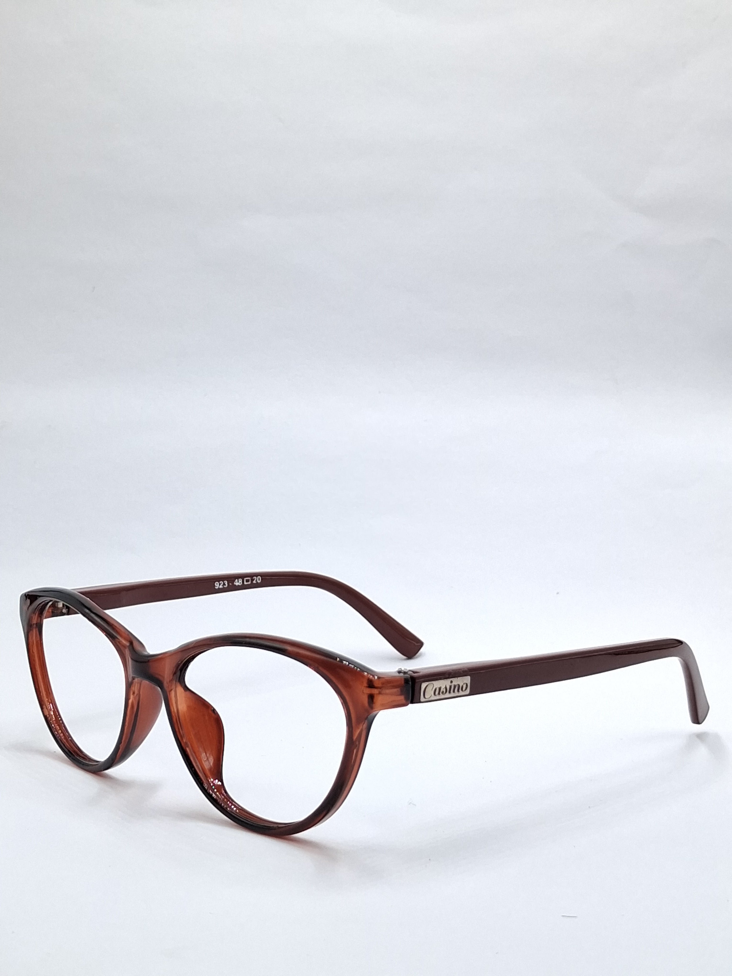 vision plus glossy brown frame
