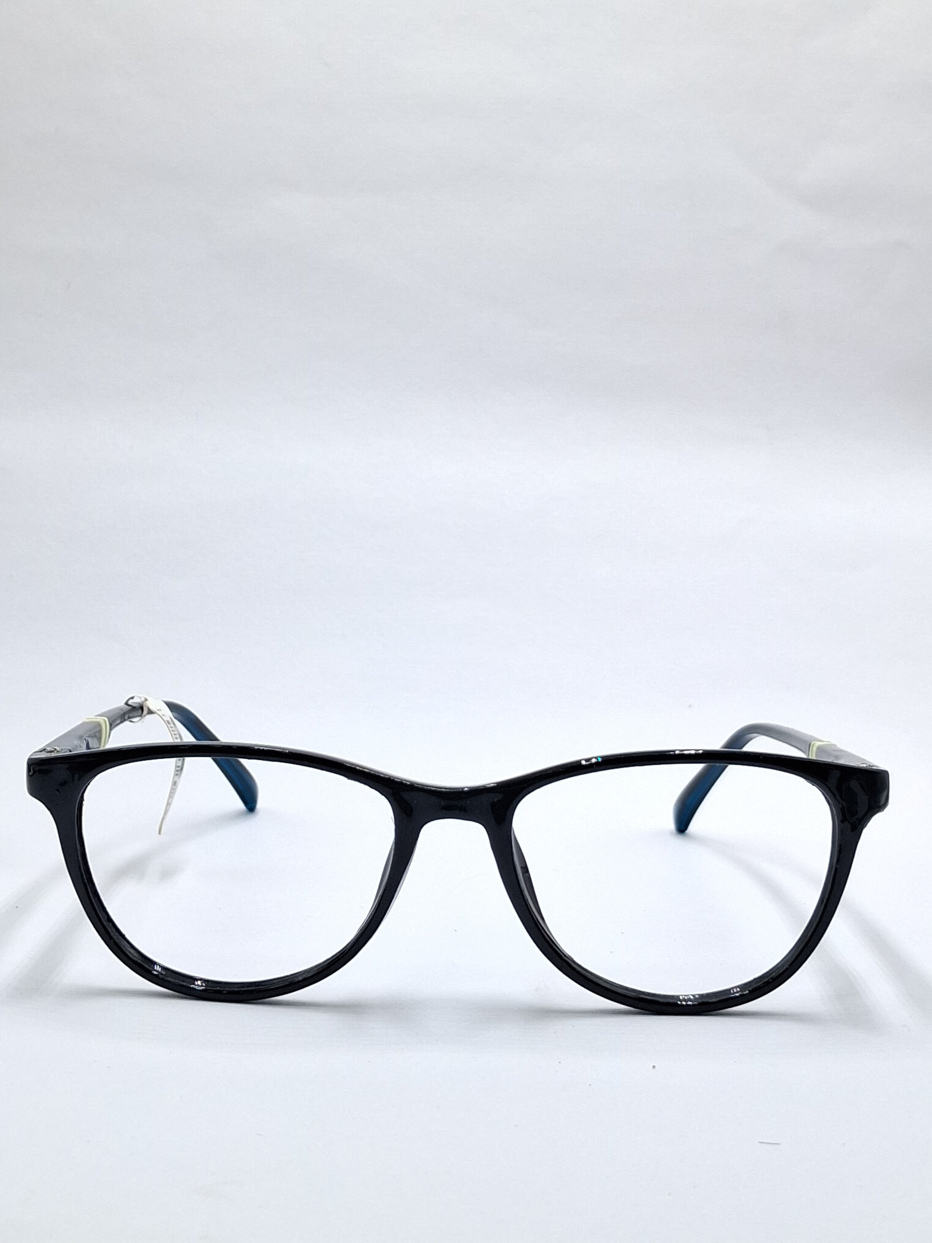 vision plus glossy black with crystal blue stick frame