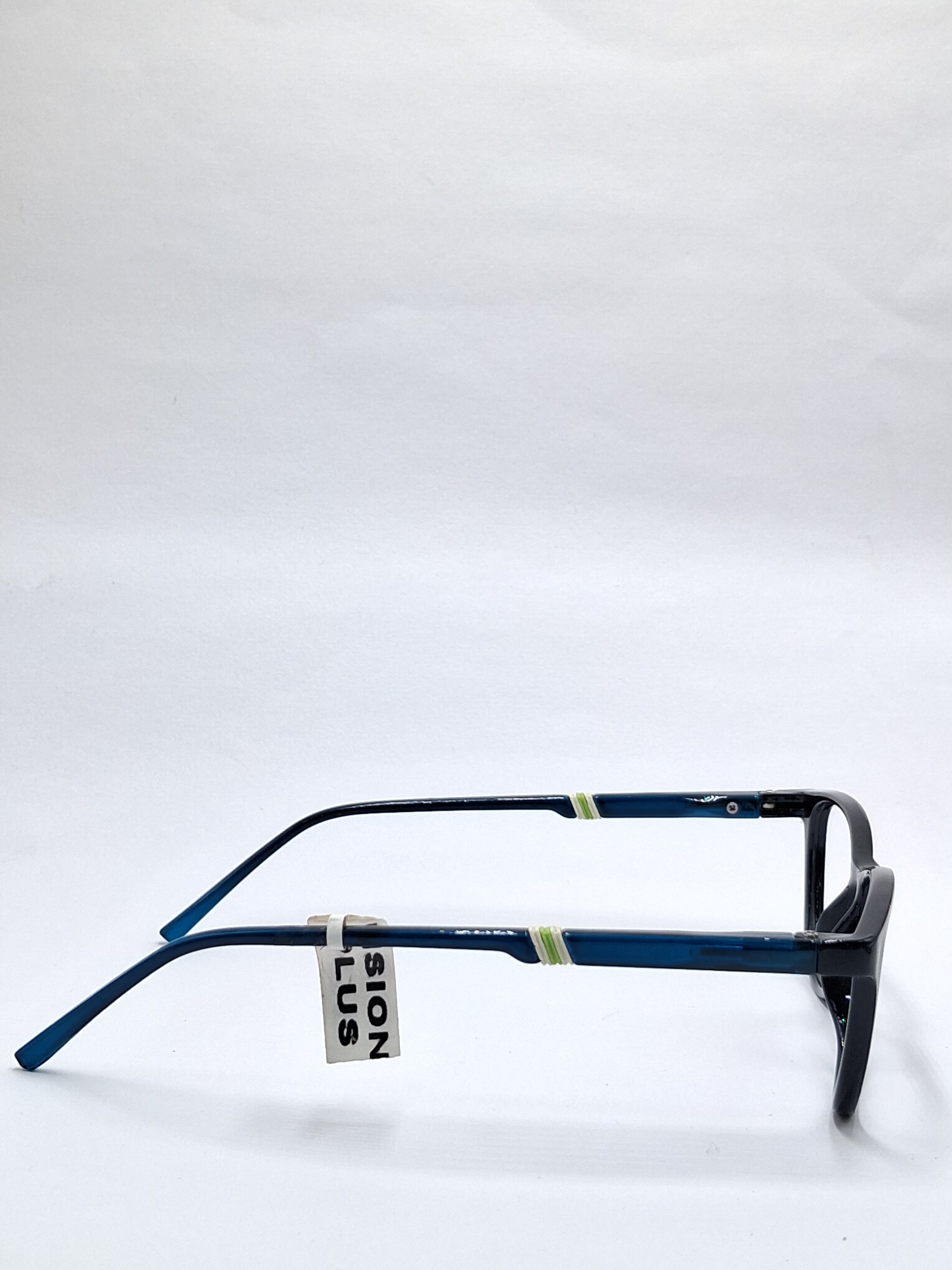vision plus glossy black with crystal blue stick frame