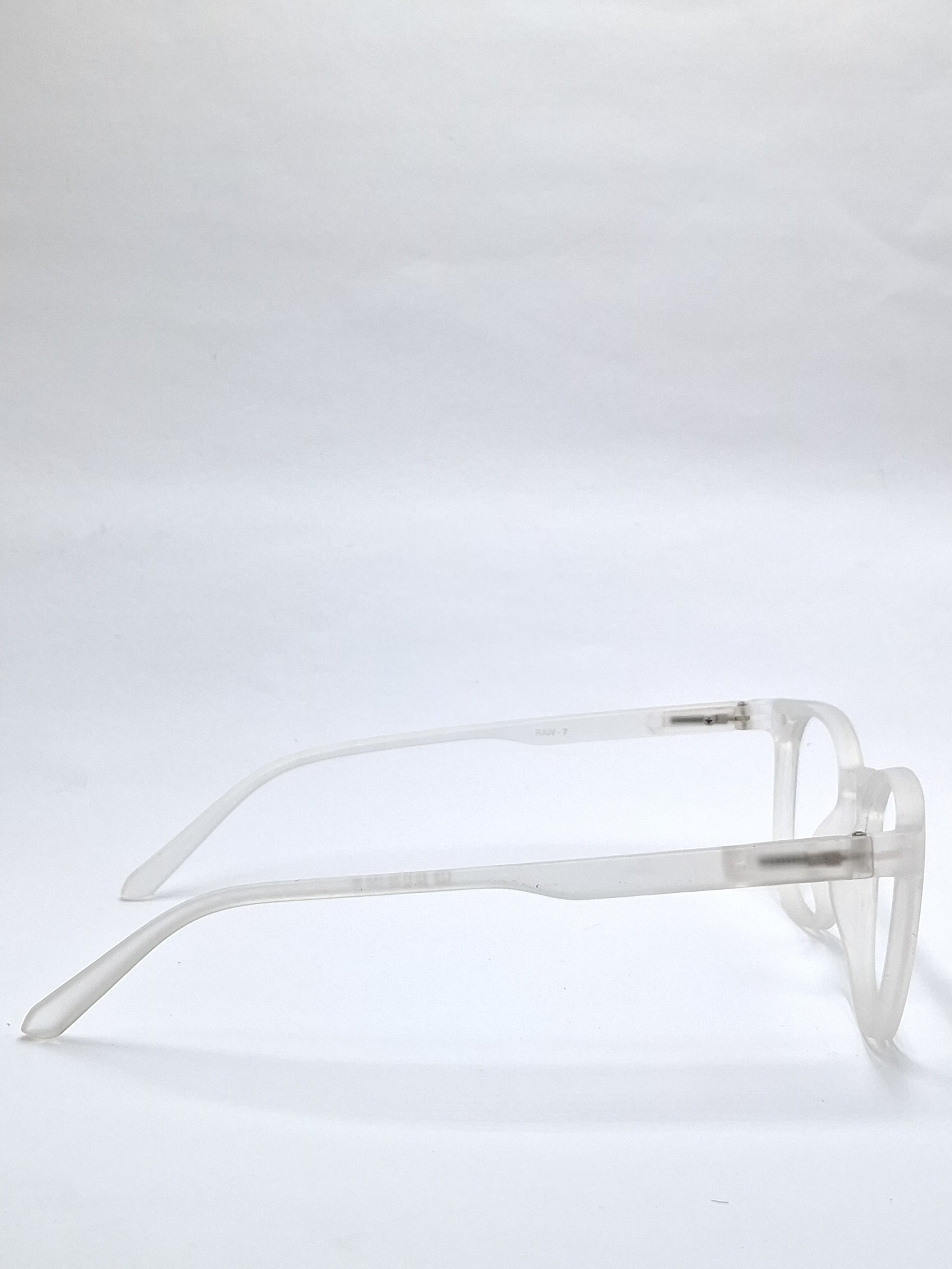 vision plus crystal matte white frame