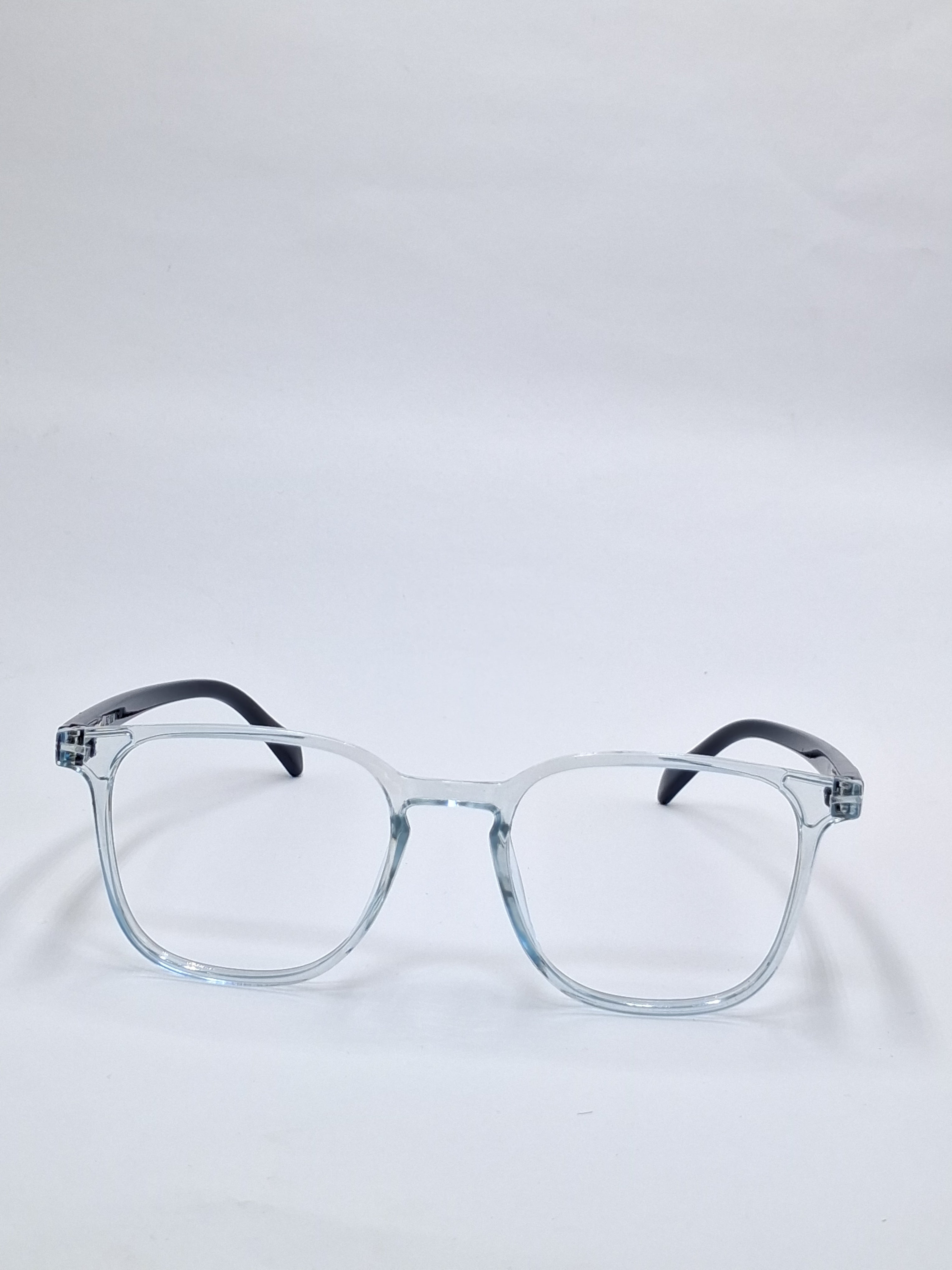 vision plus front clear with glossy dark blue stick frame
