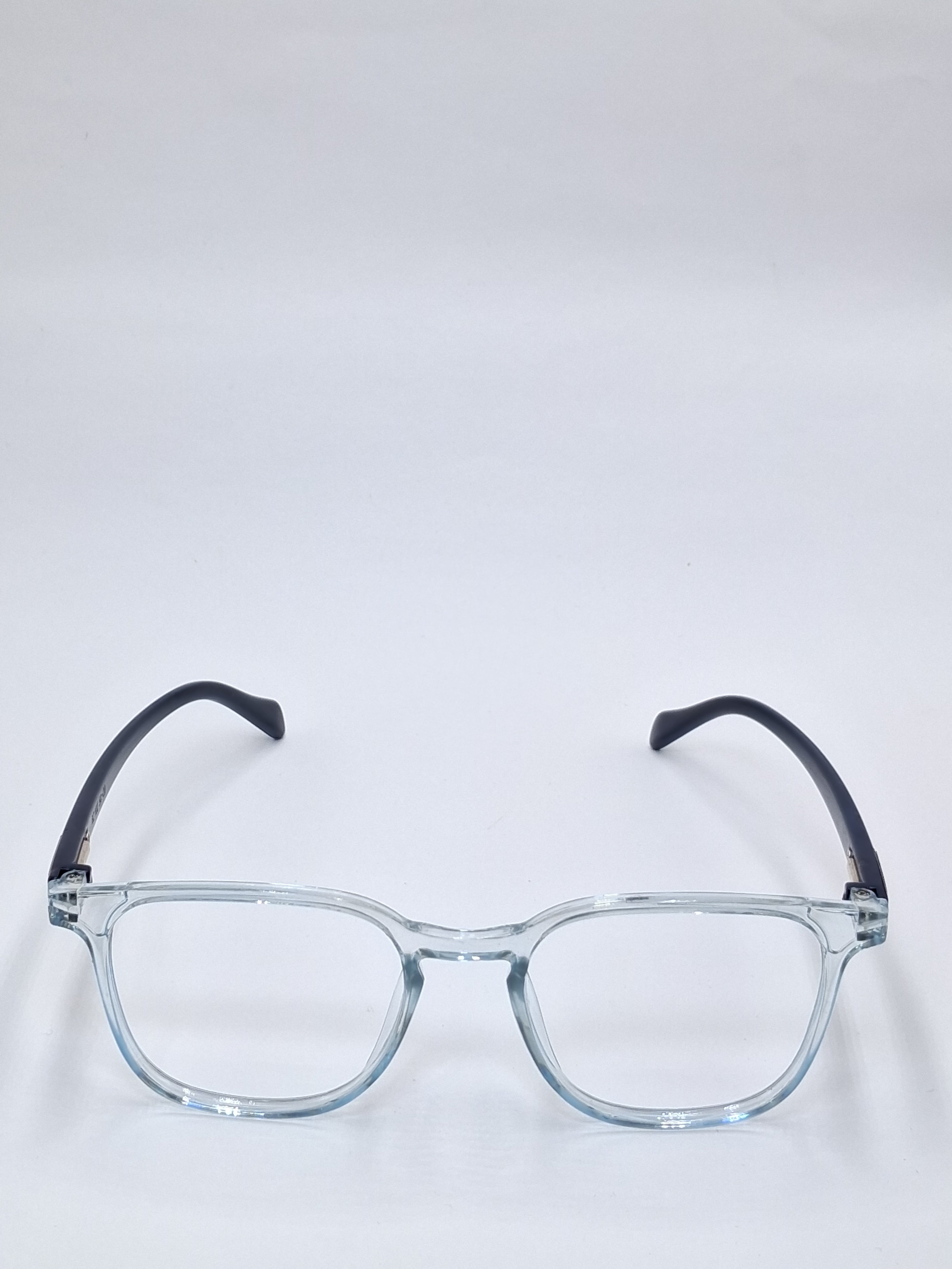 vision plus front clear with glossy dark blue stick frame