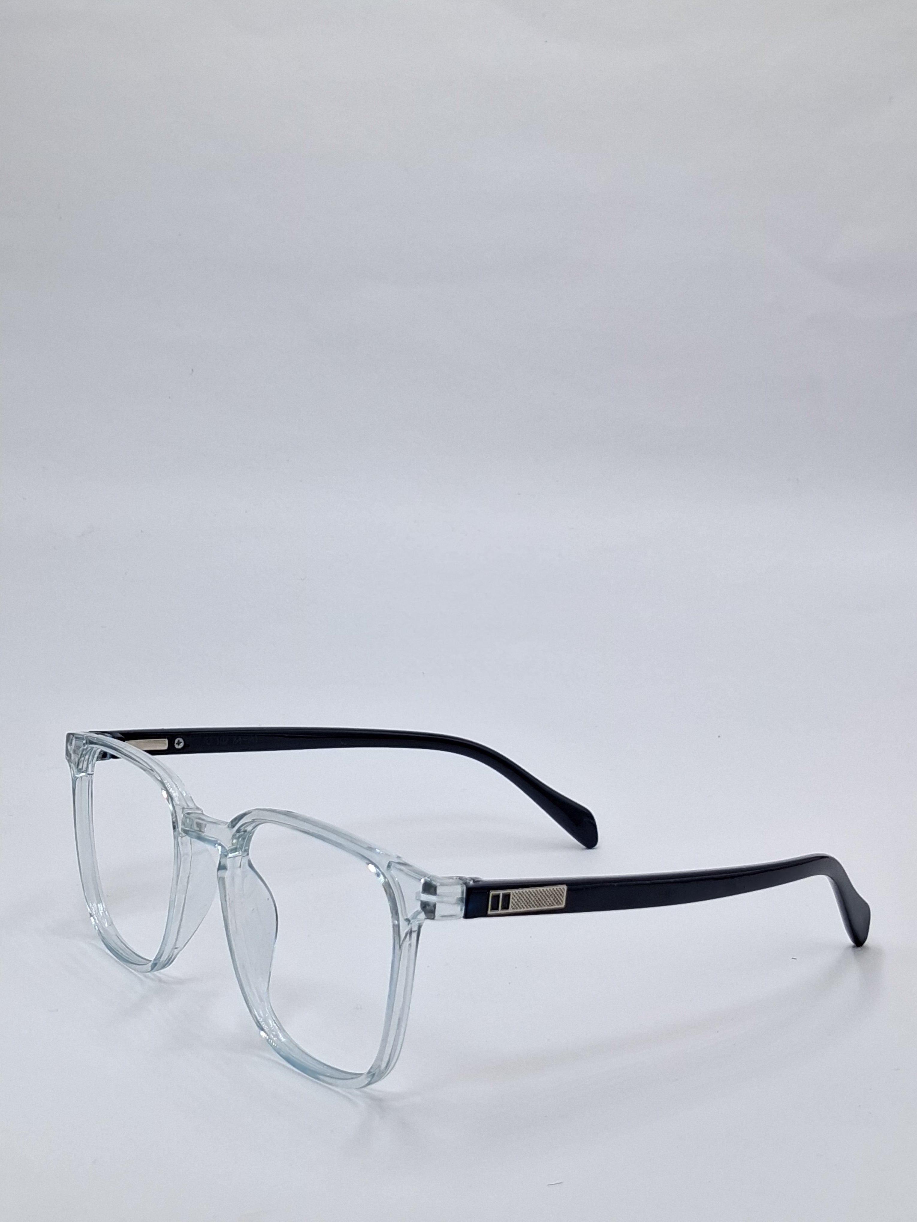 vision plus front clear with glossy dark blue stick frame