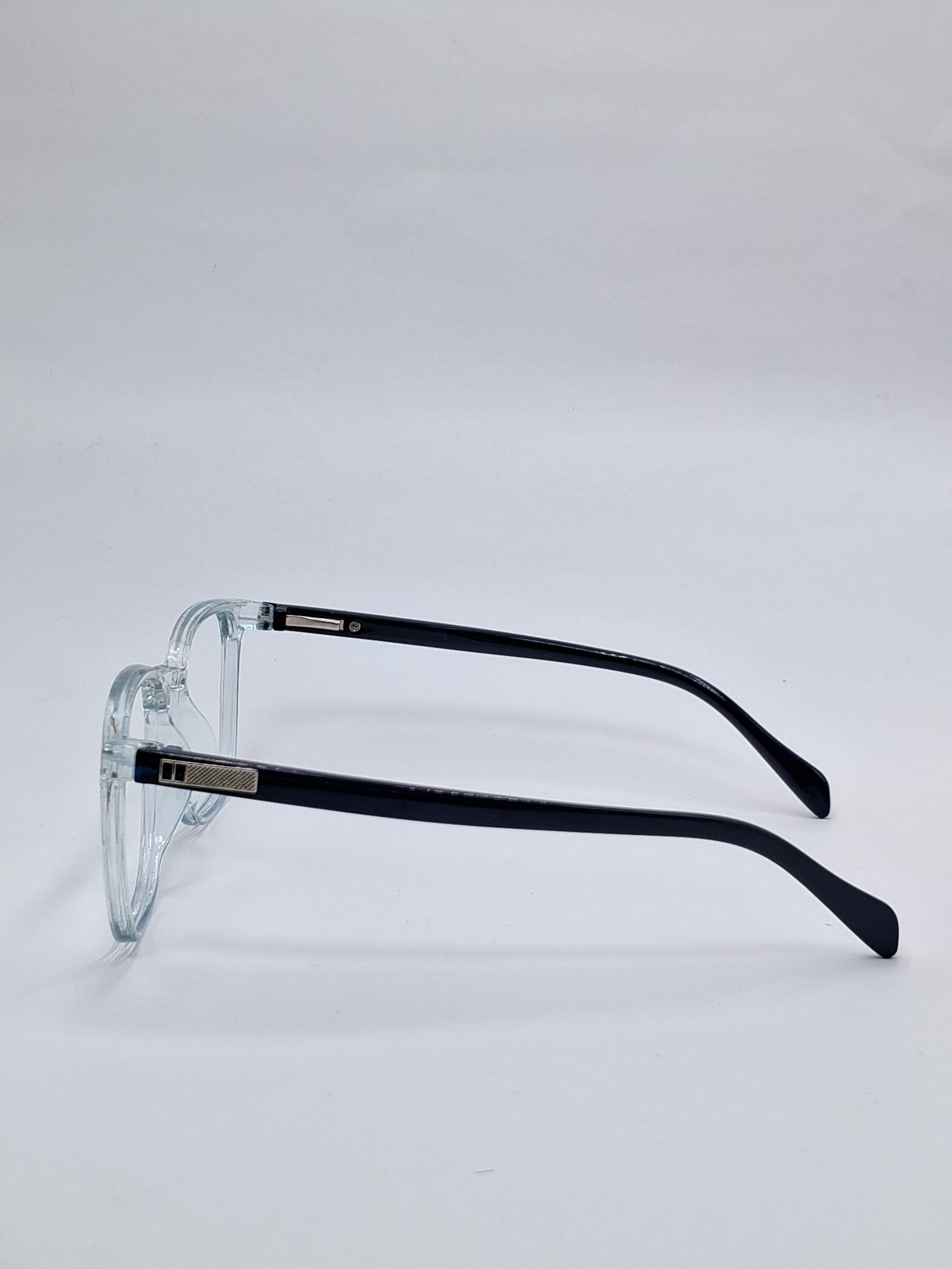 vision plus front clear with glossy dark blue stick frame