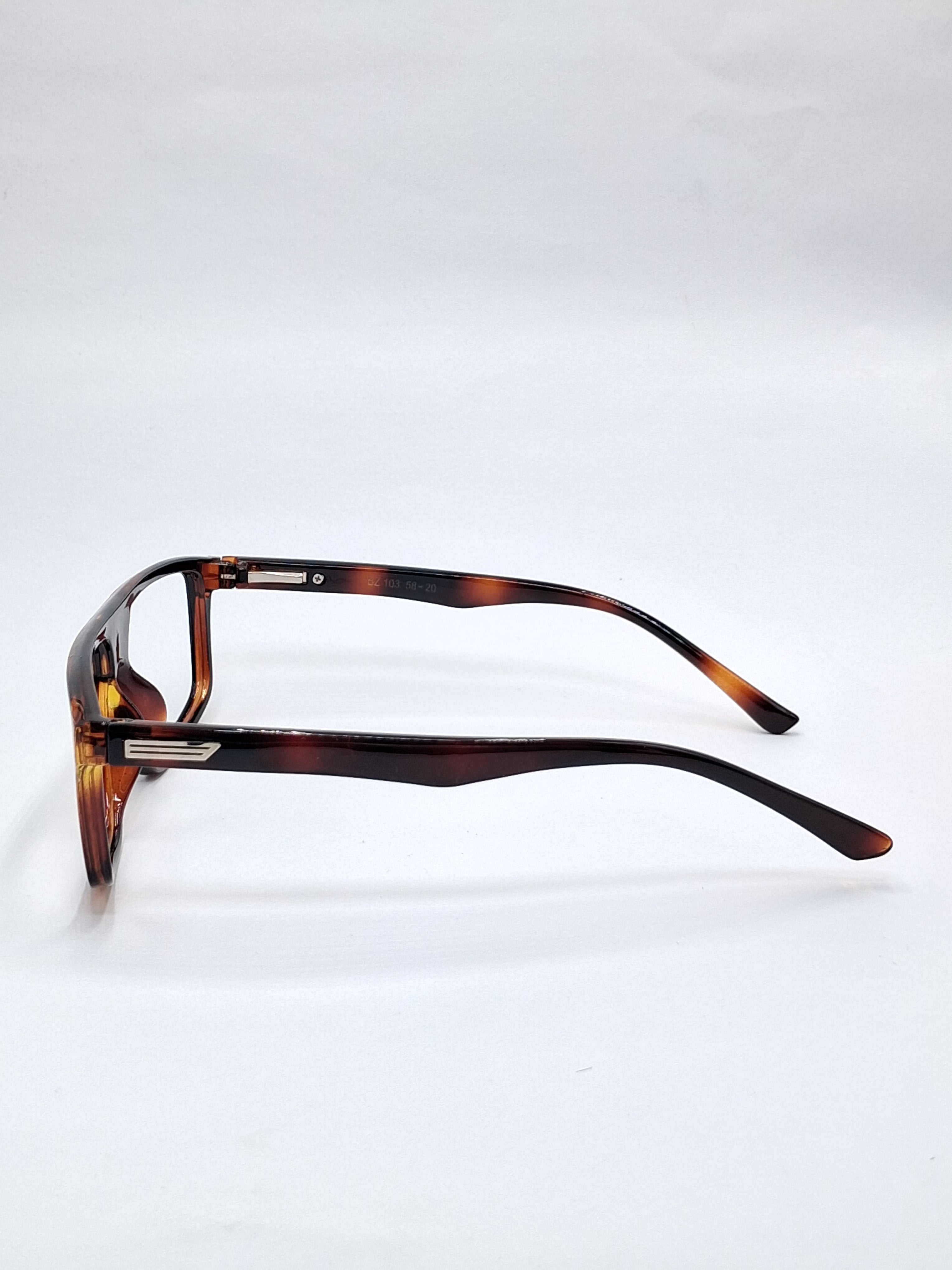 vision plus glossy brown frame