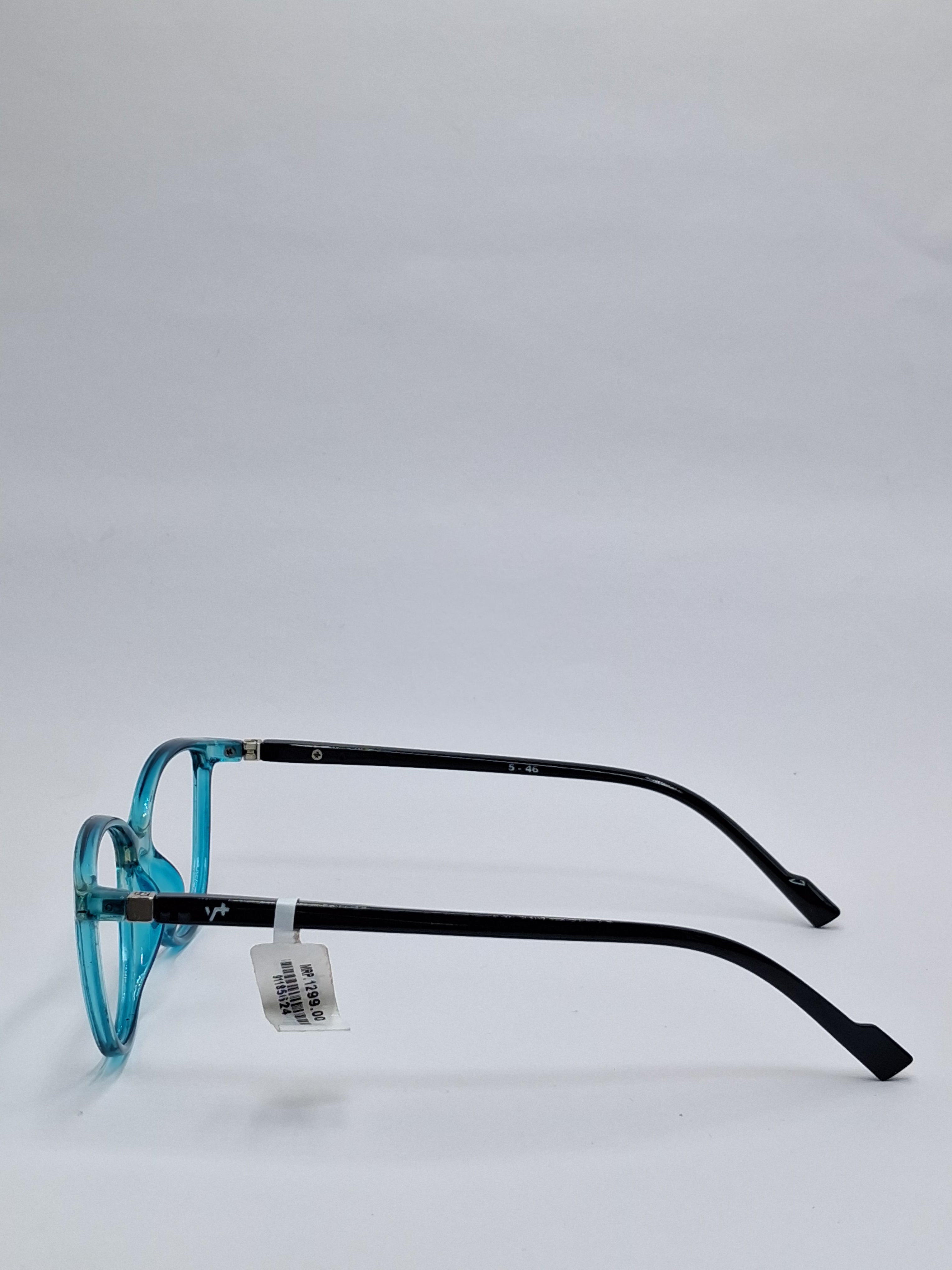 vision plus crystal water blue with black stick frame