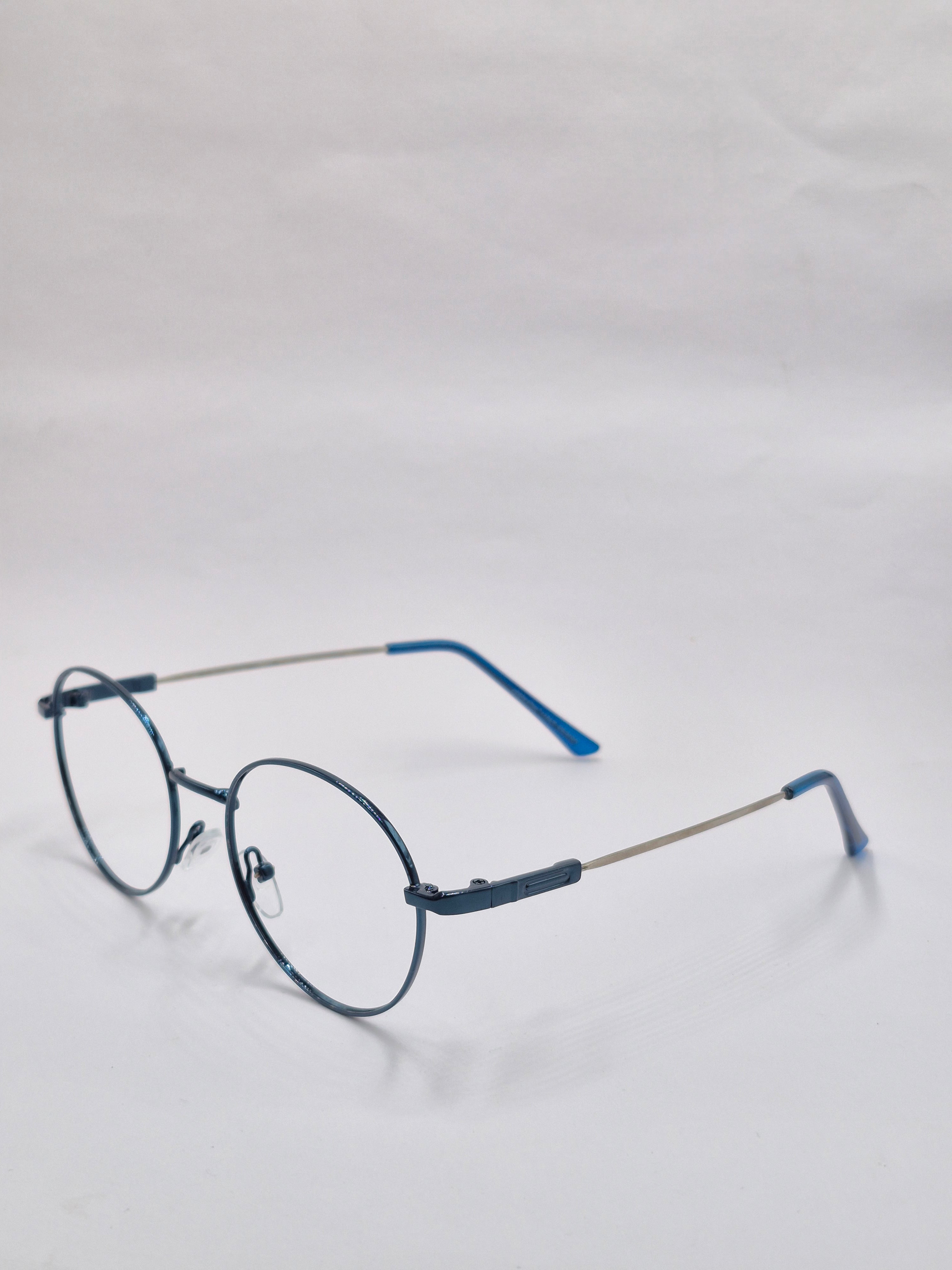 vision plus metallic blue metal frame