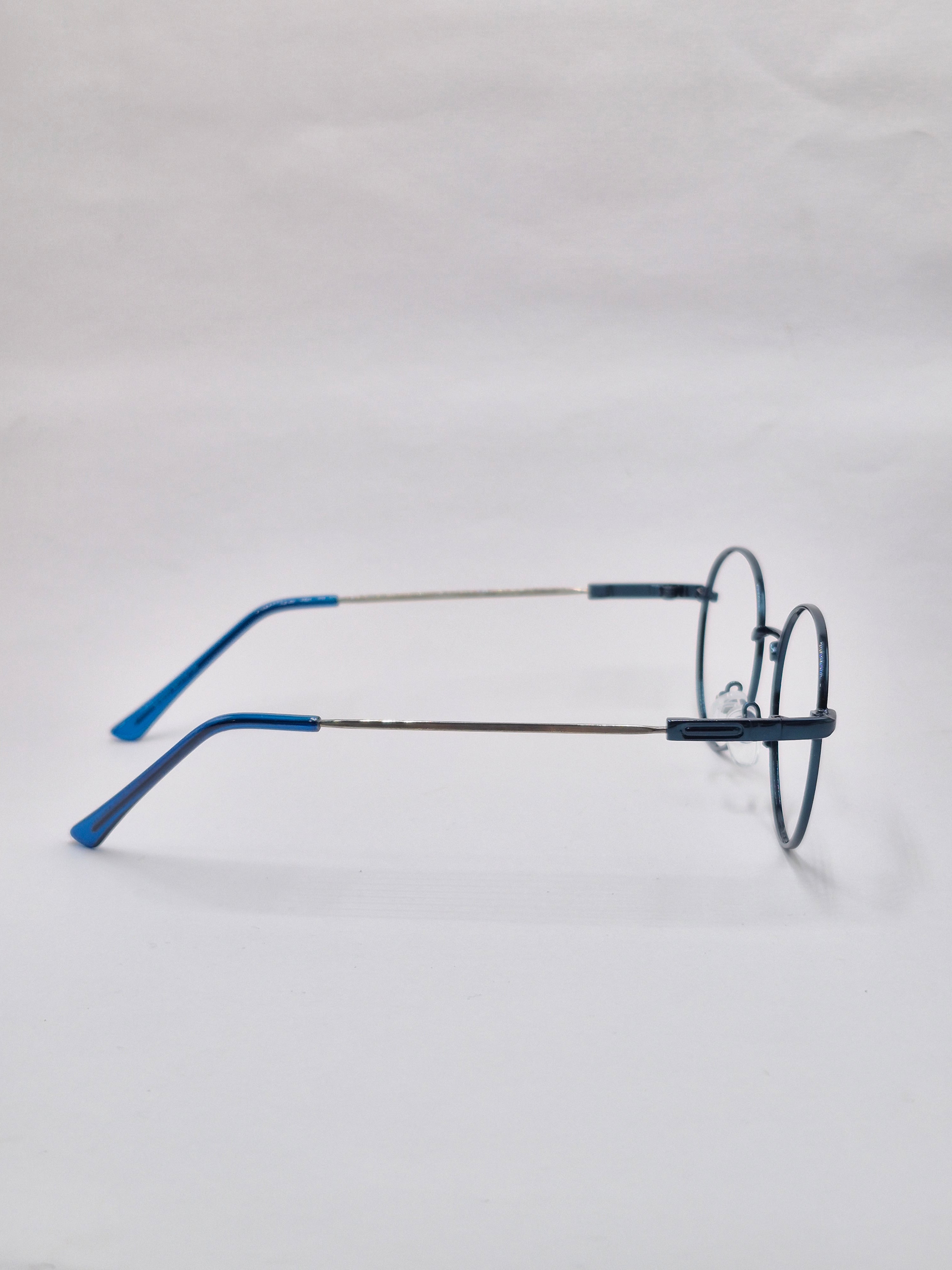 vision plus metallic blue metal frame