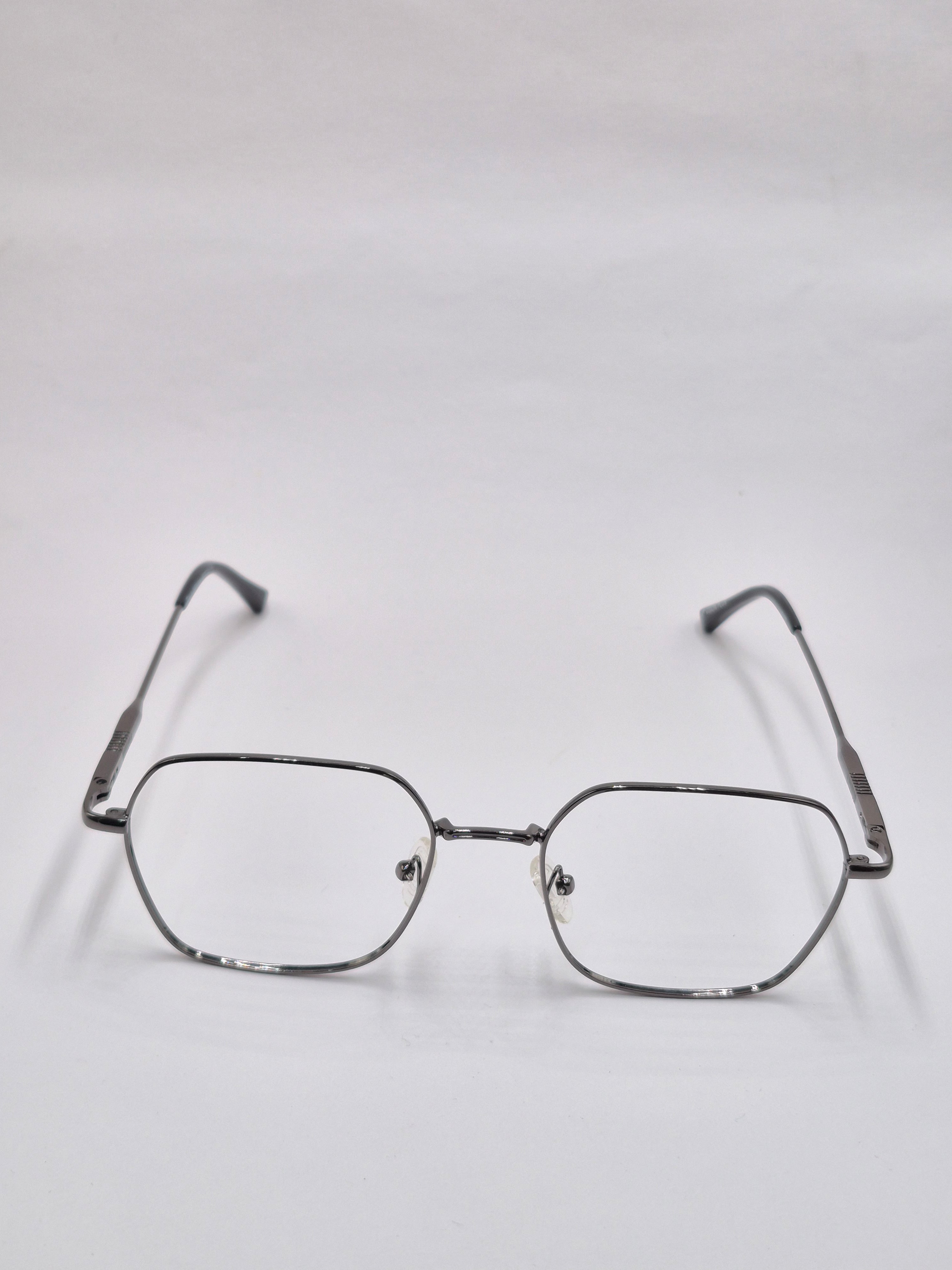 vision plus metallic gray metal frame