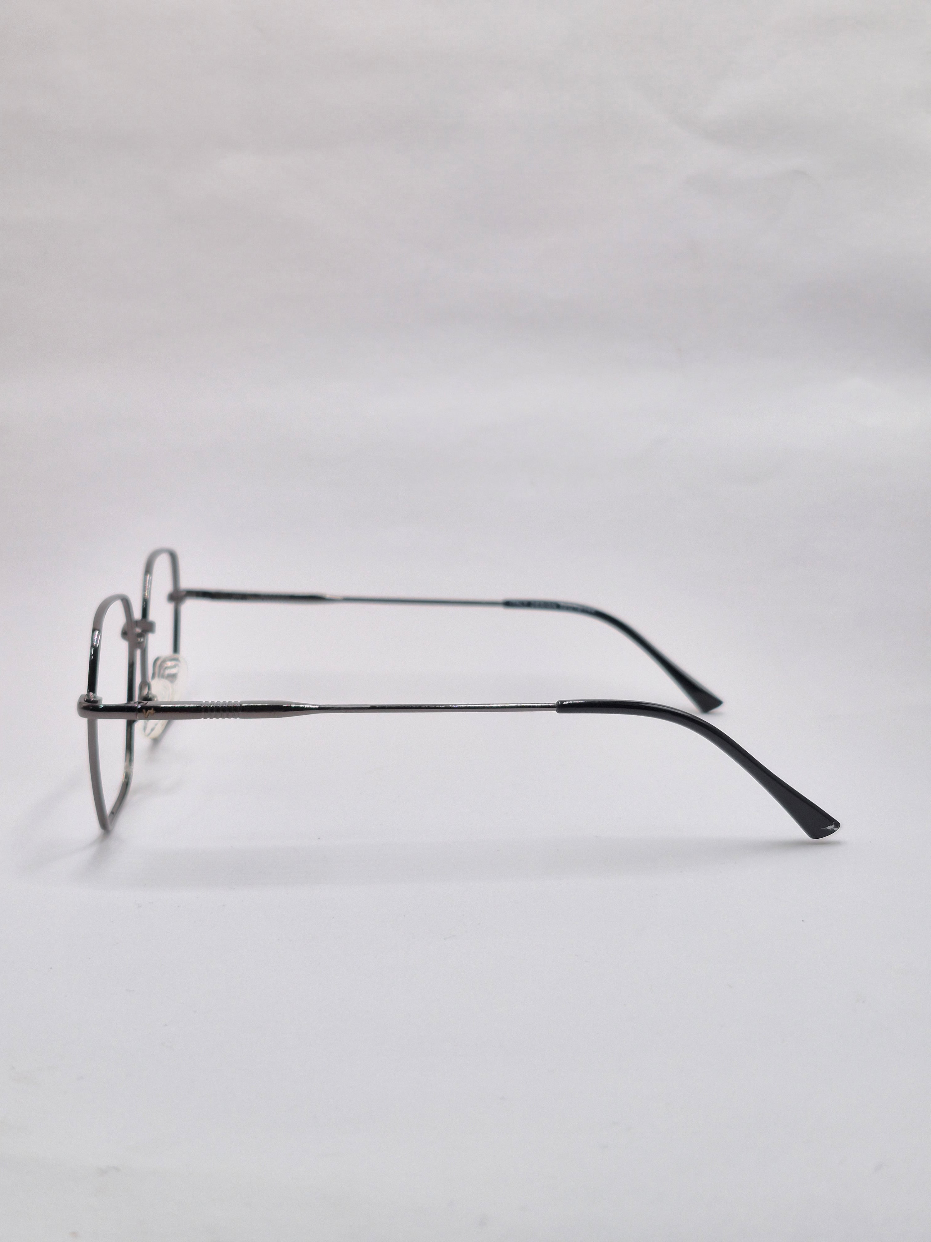 vision plus metallic gray metal frame