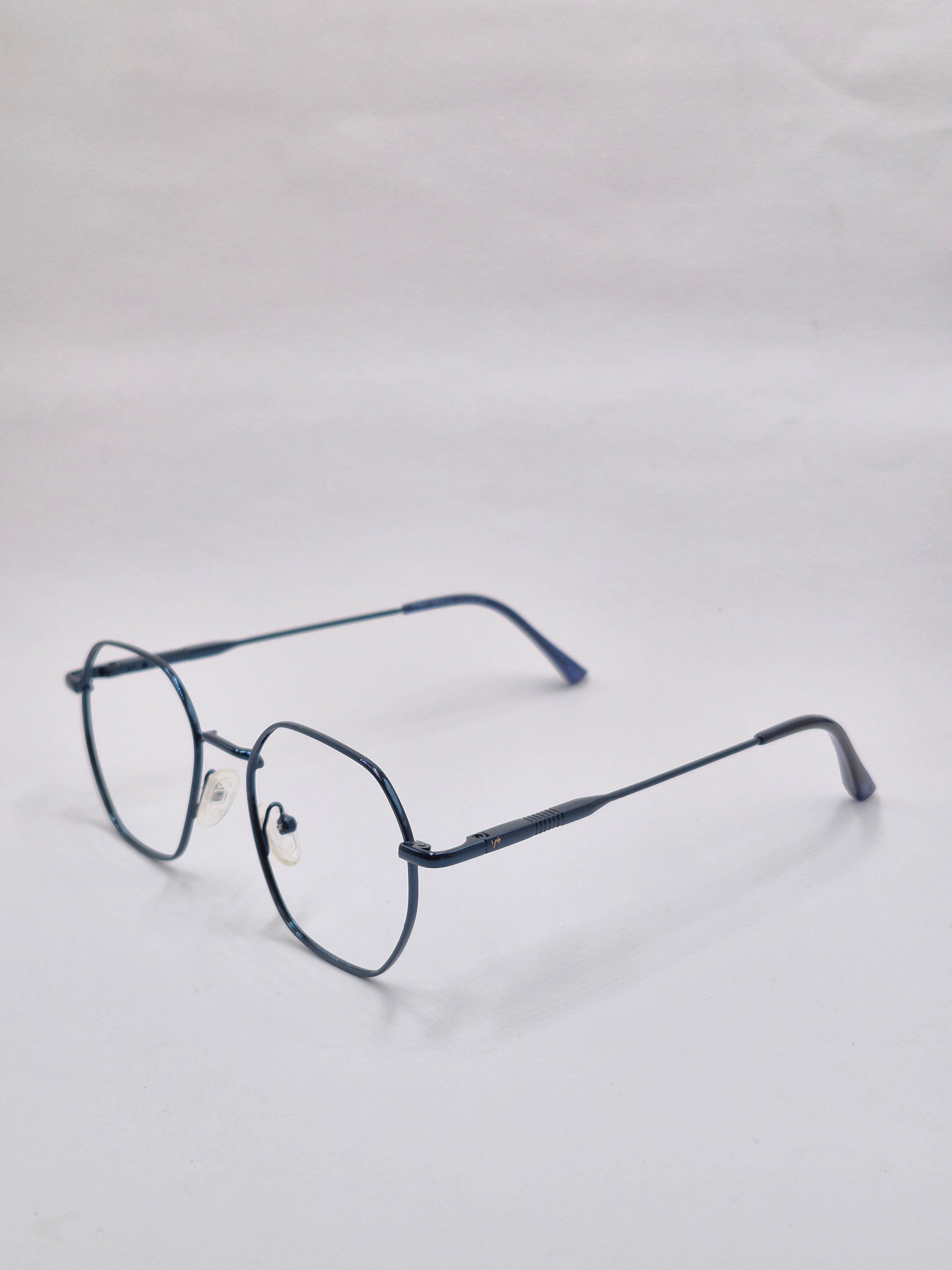 vision plus metallic dark blue metal frame