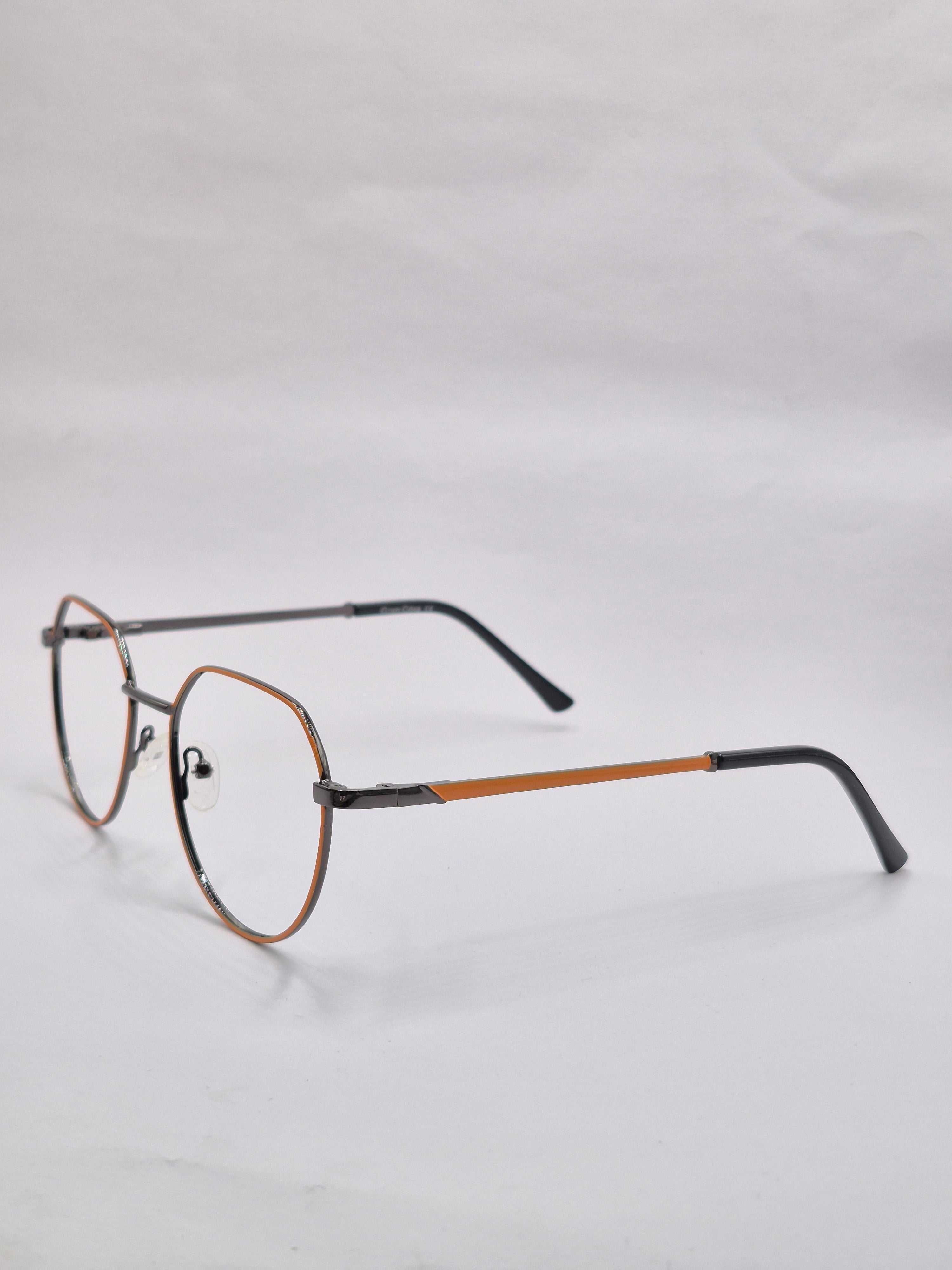 vision plus metallic yellow and black metal frame