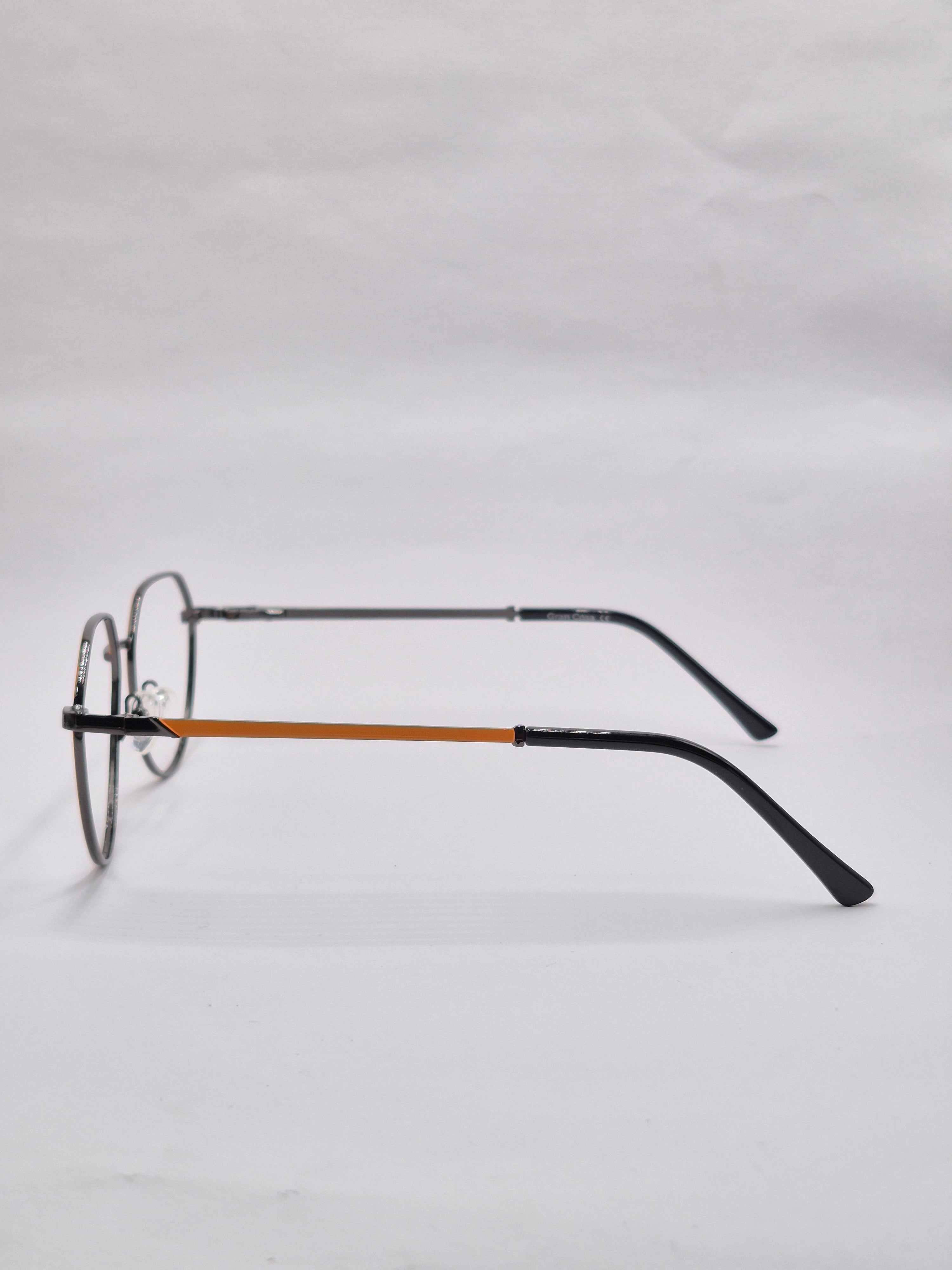 vision plus metallic yellow and black metal frame