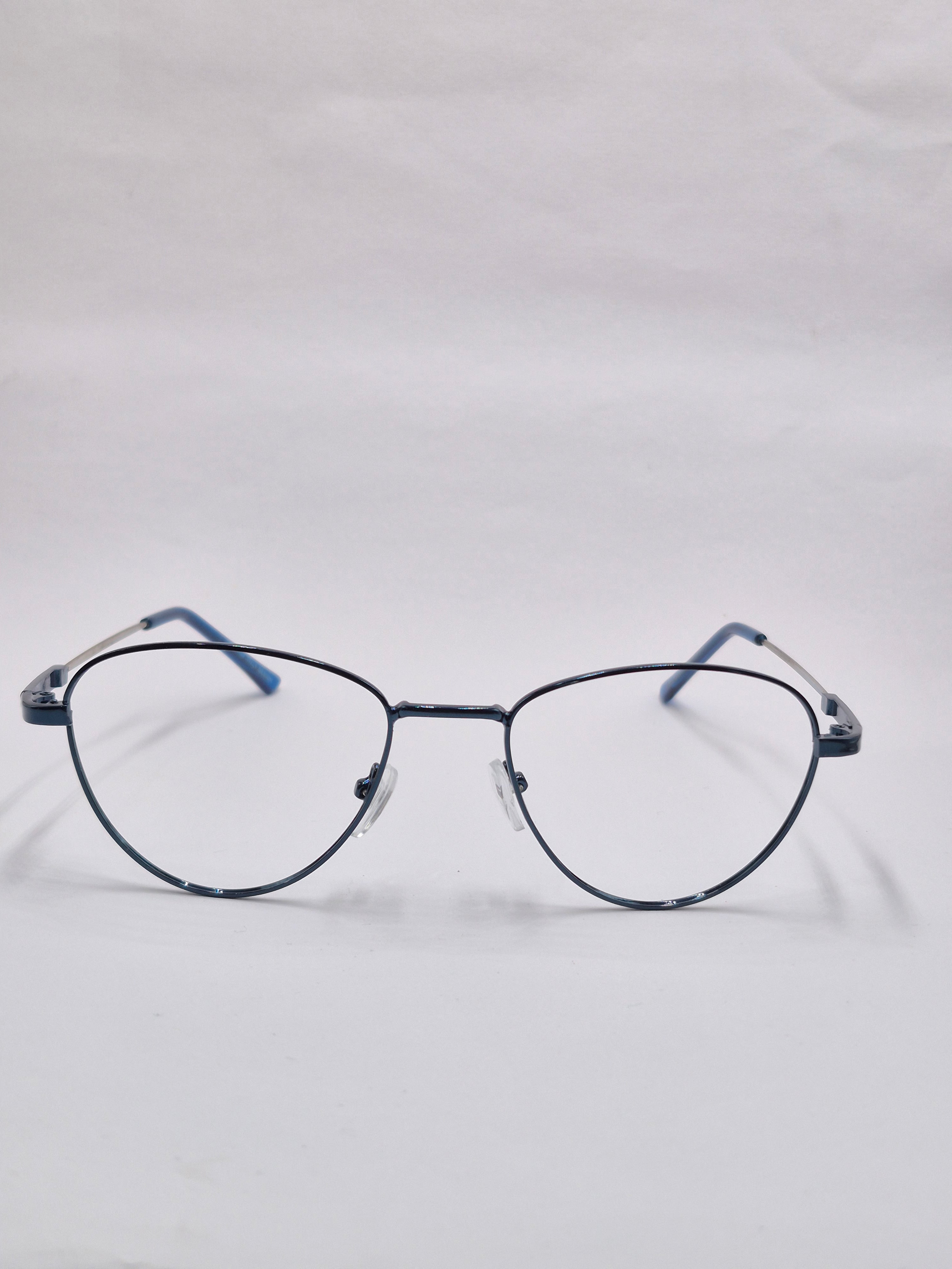 vision plus metallic blue metal frame