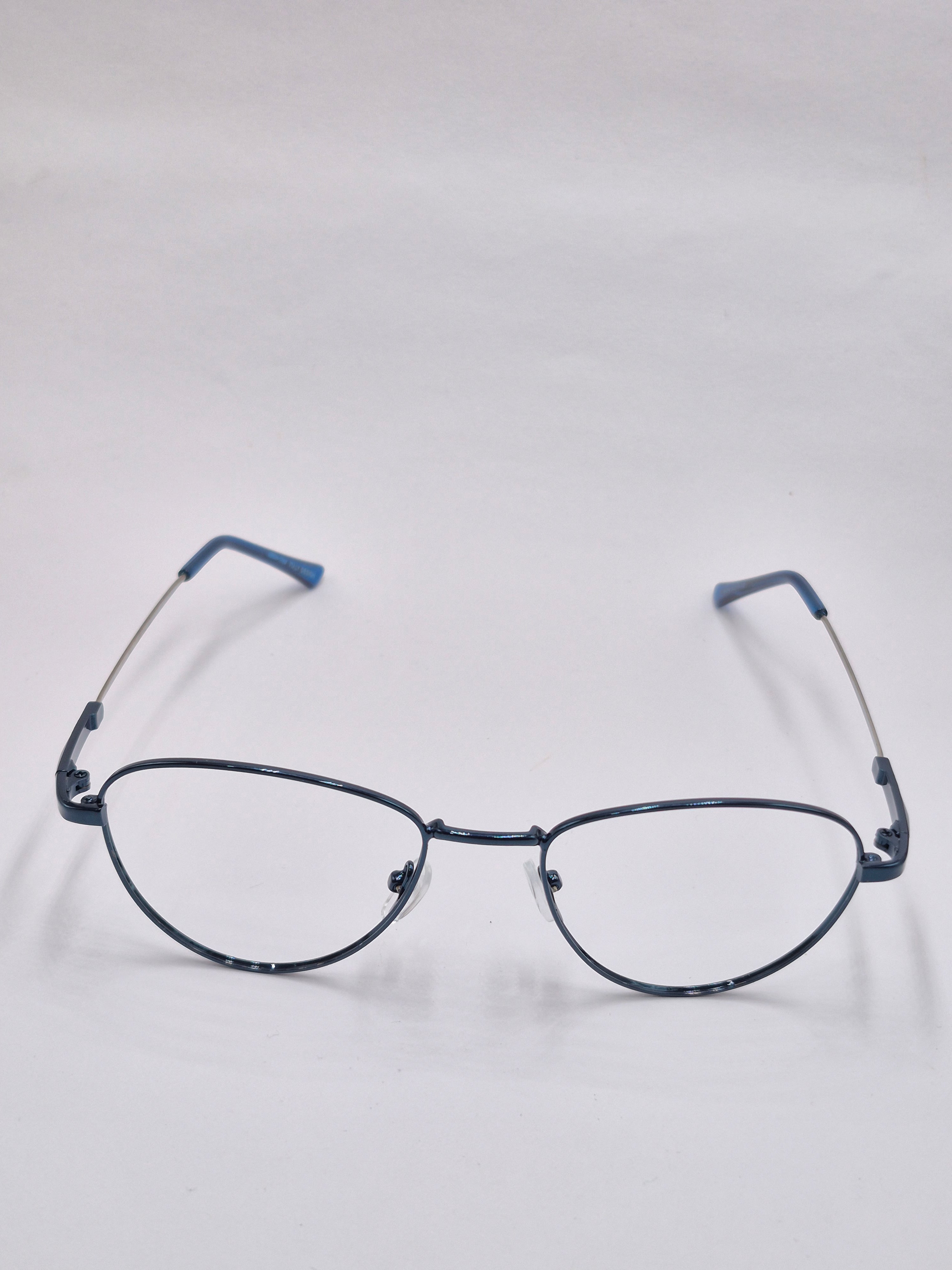 vision plus metallic blue metal frame