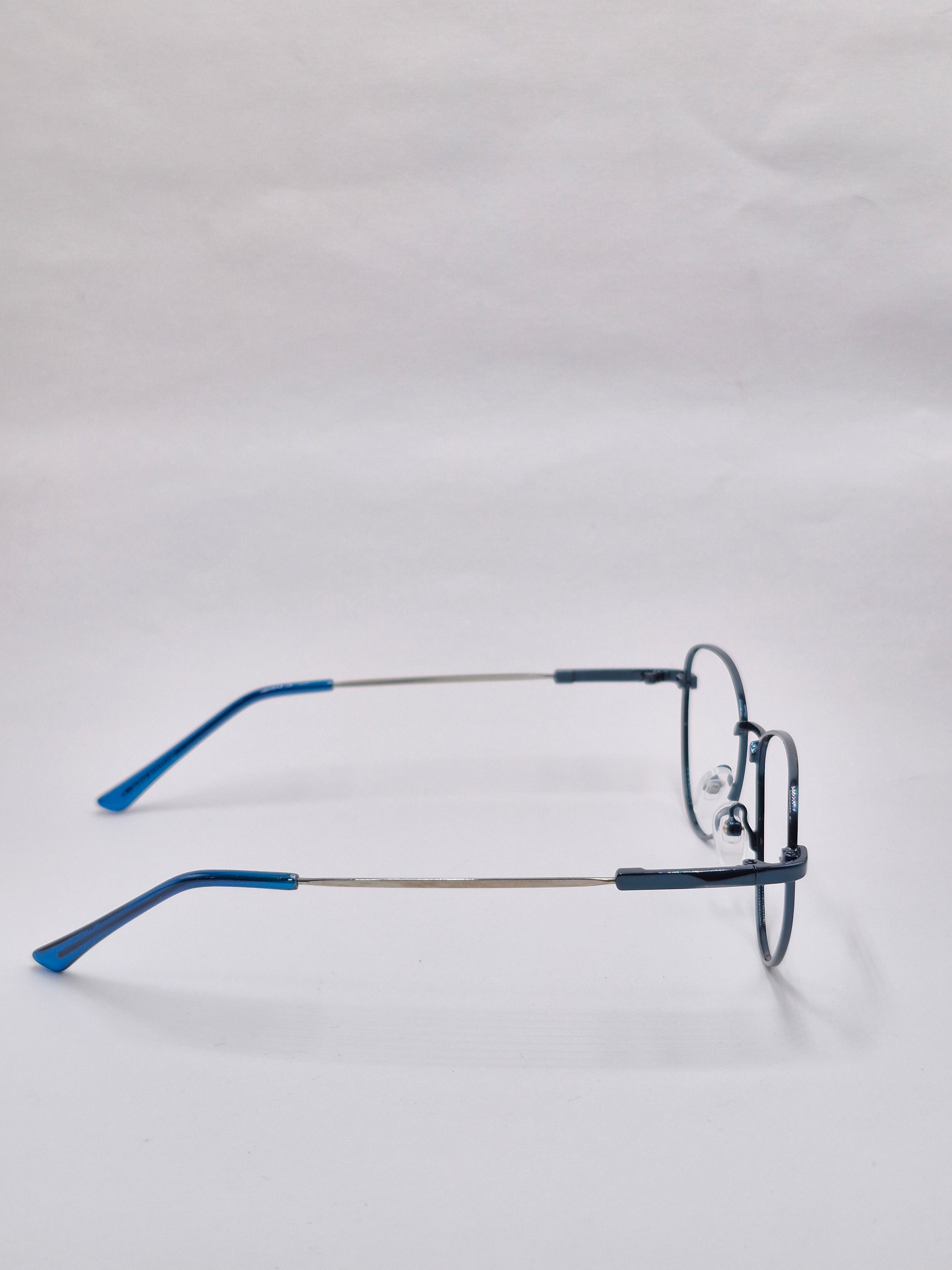 vision plus metallic blue metal frame