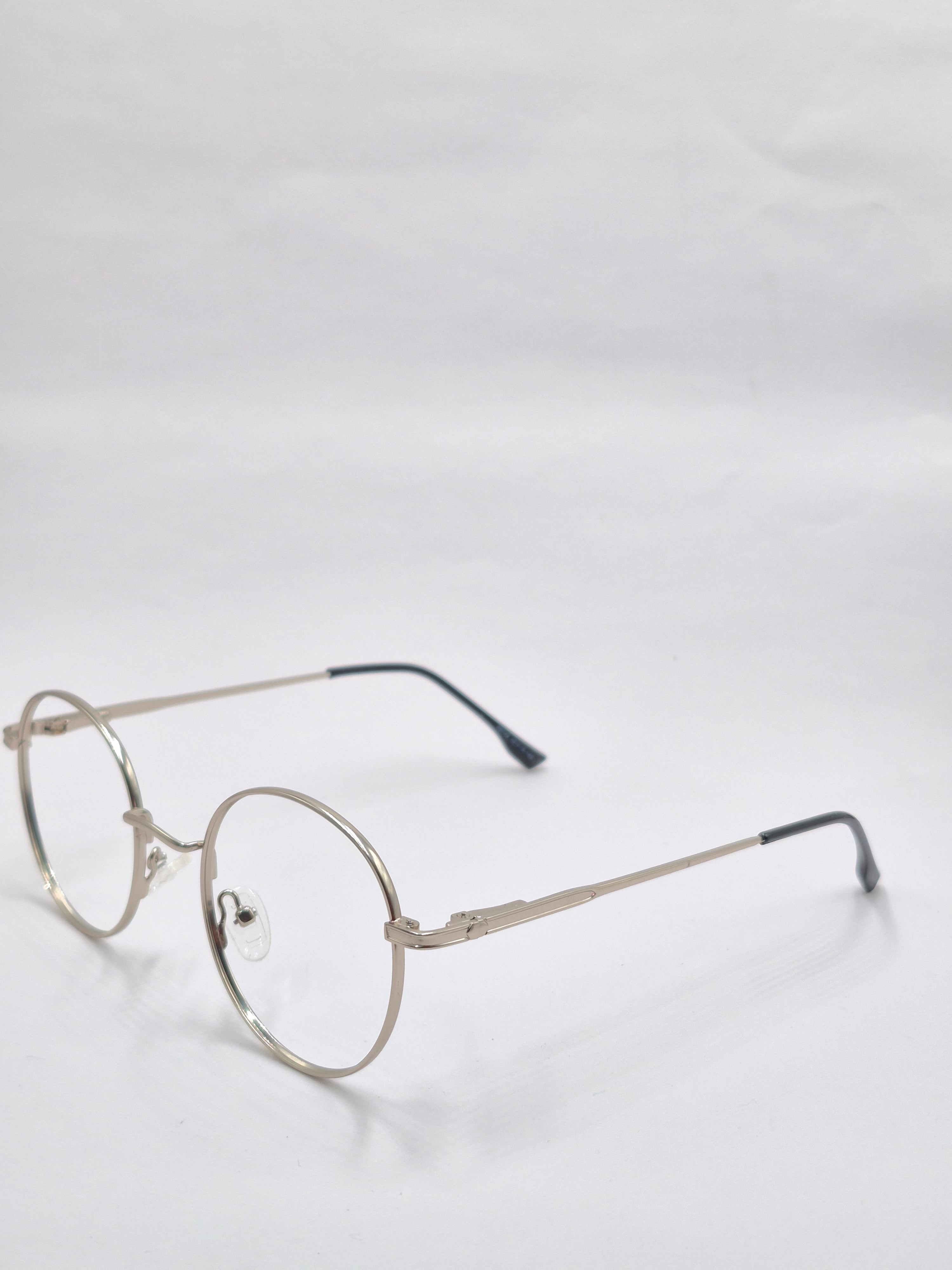 vision plus matte silver metal frame
