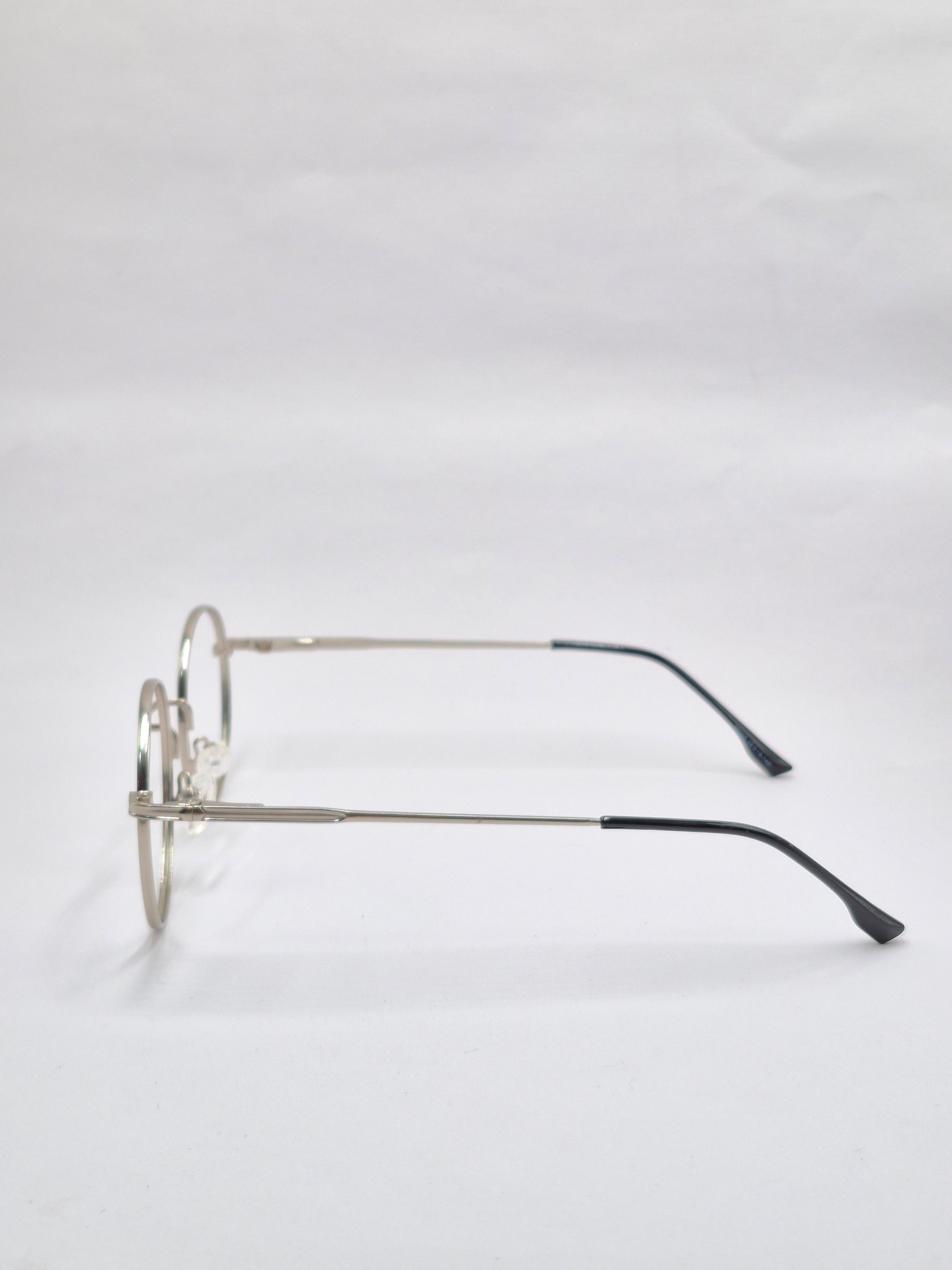 vision plus matte silver metal frame
