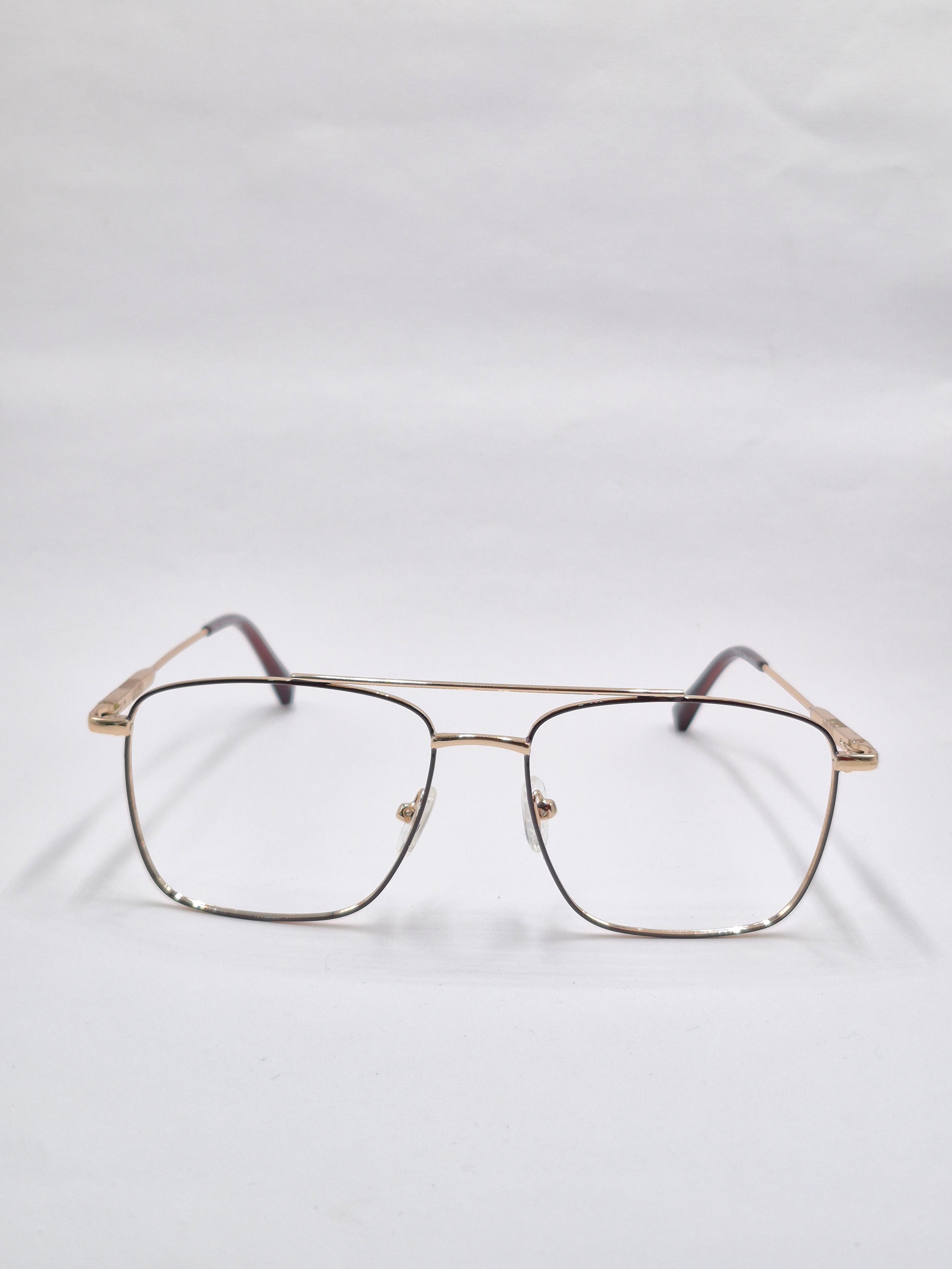vision plus metallic golden metal frame