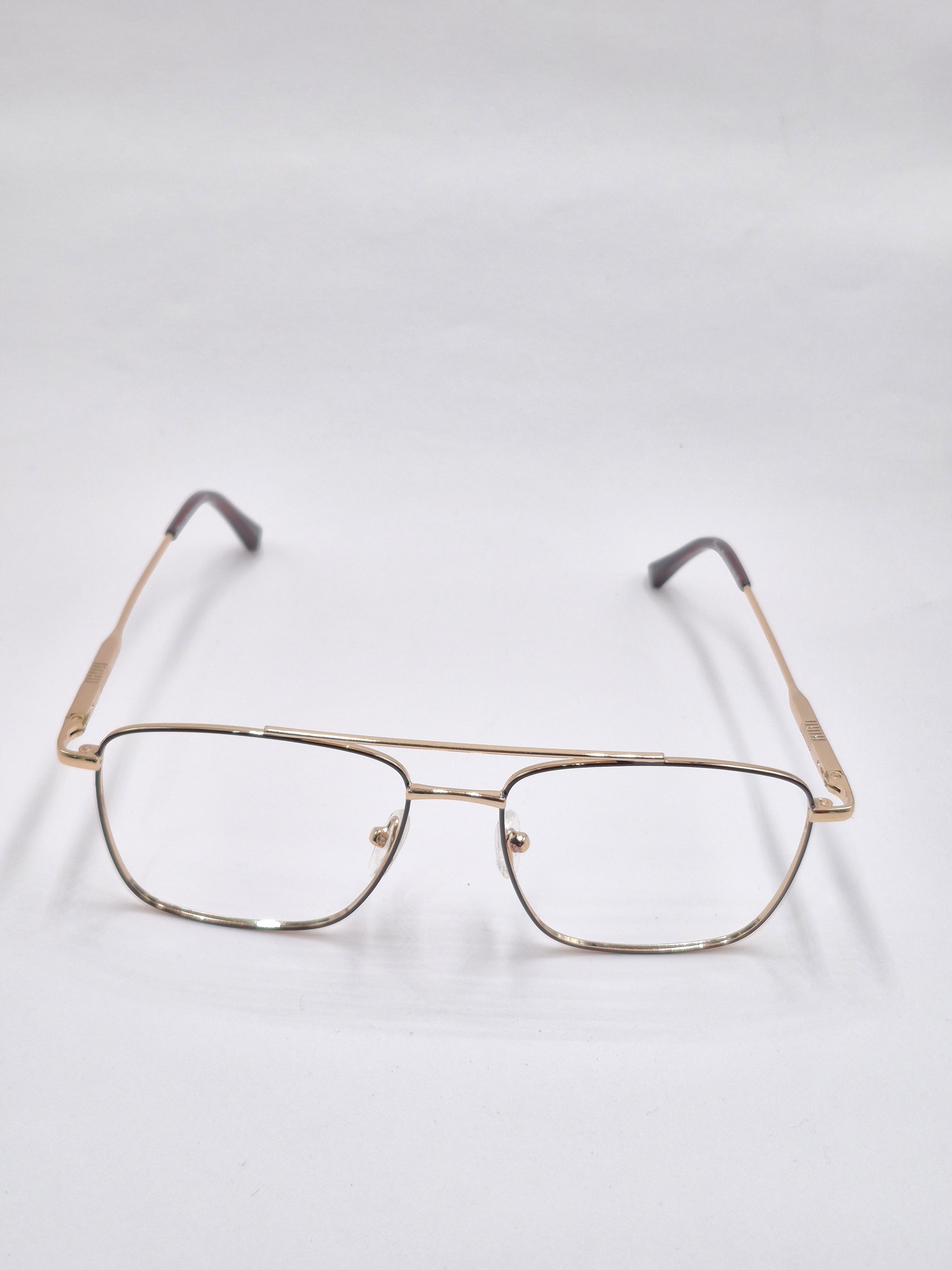 vision plus metallic golden metal frame