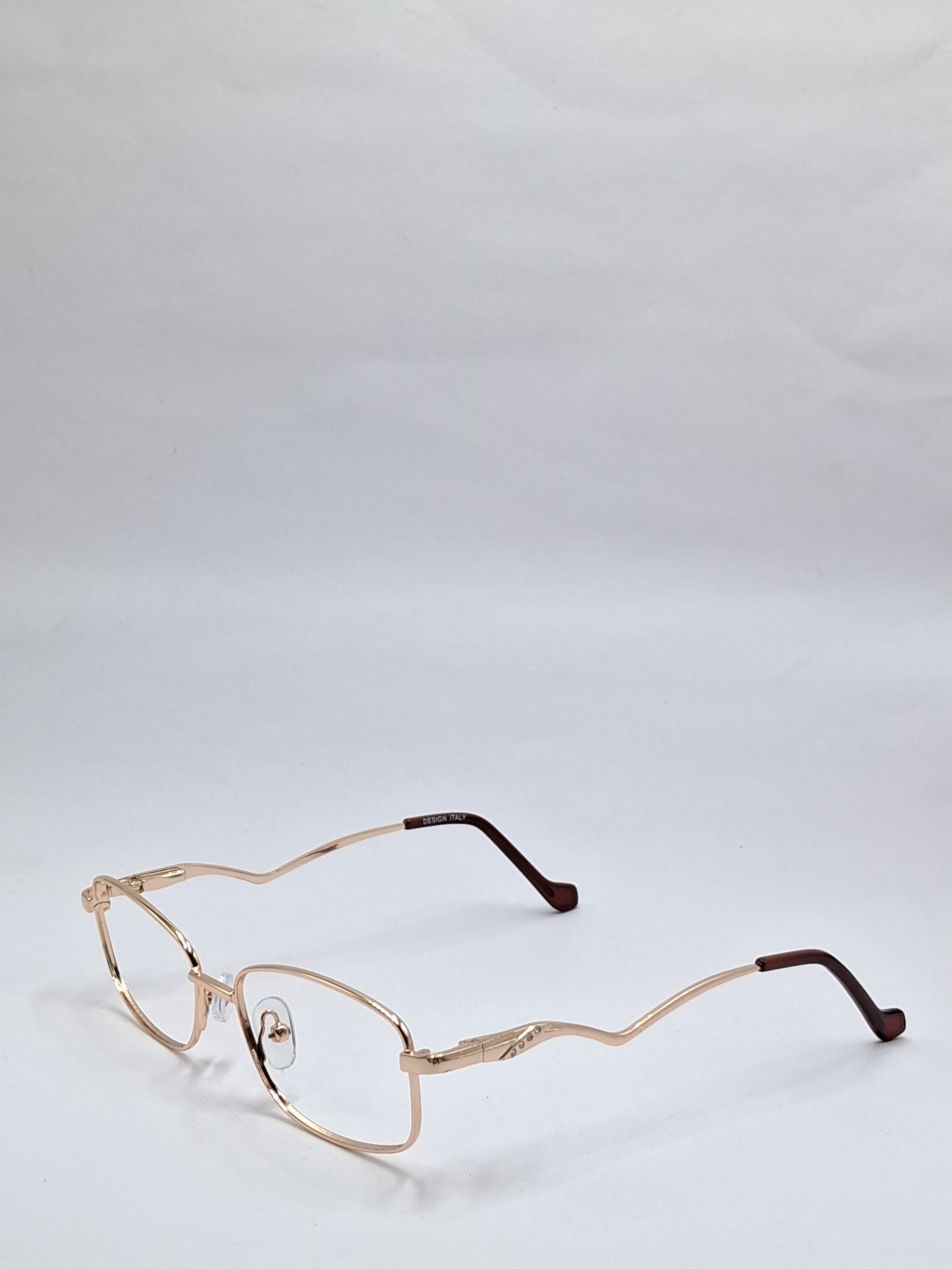 vision plus metallic premium gold metal frame