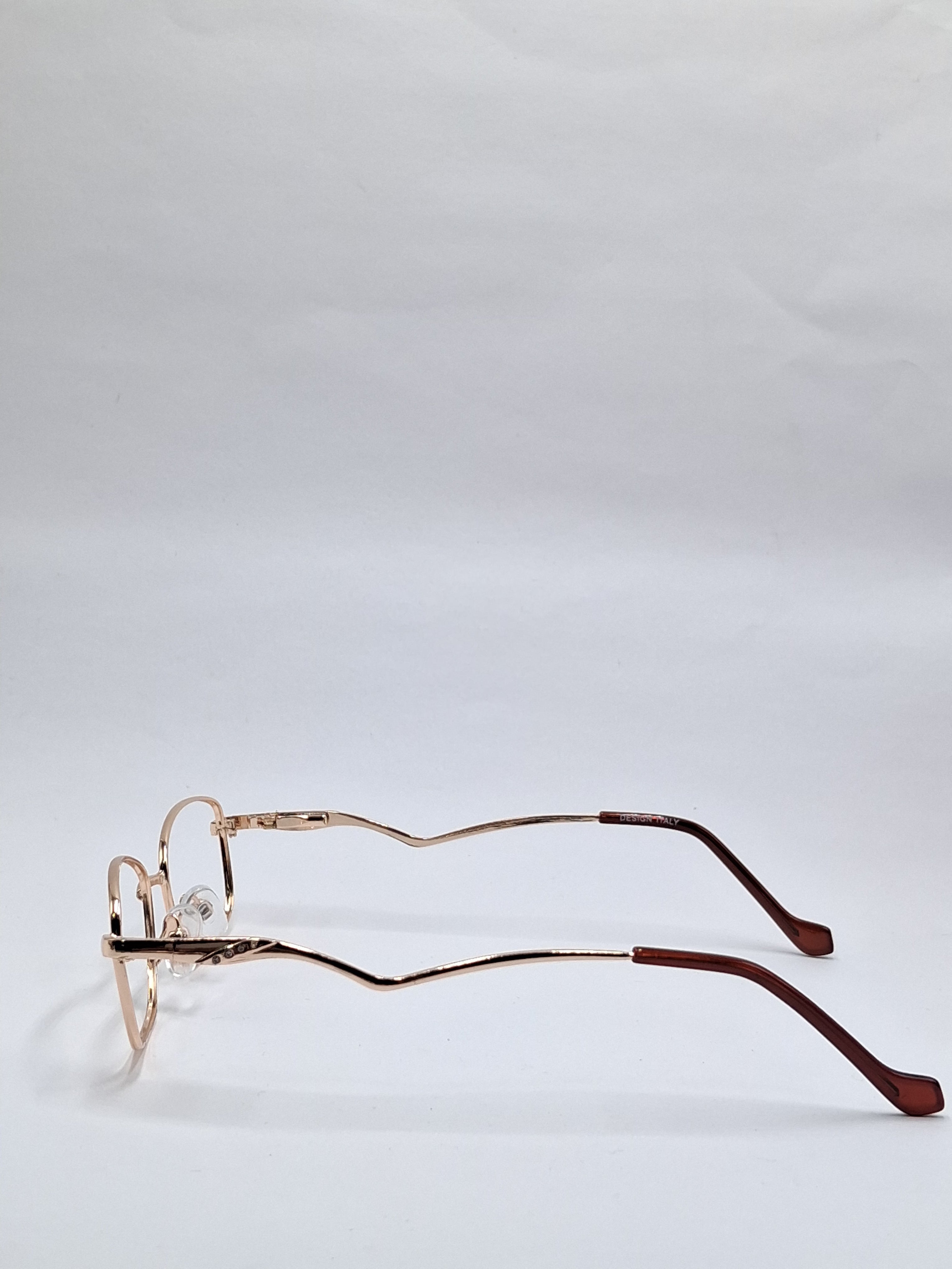 vision plus metallic premium gold metal frame