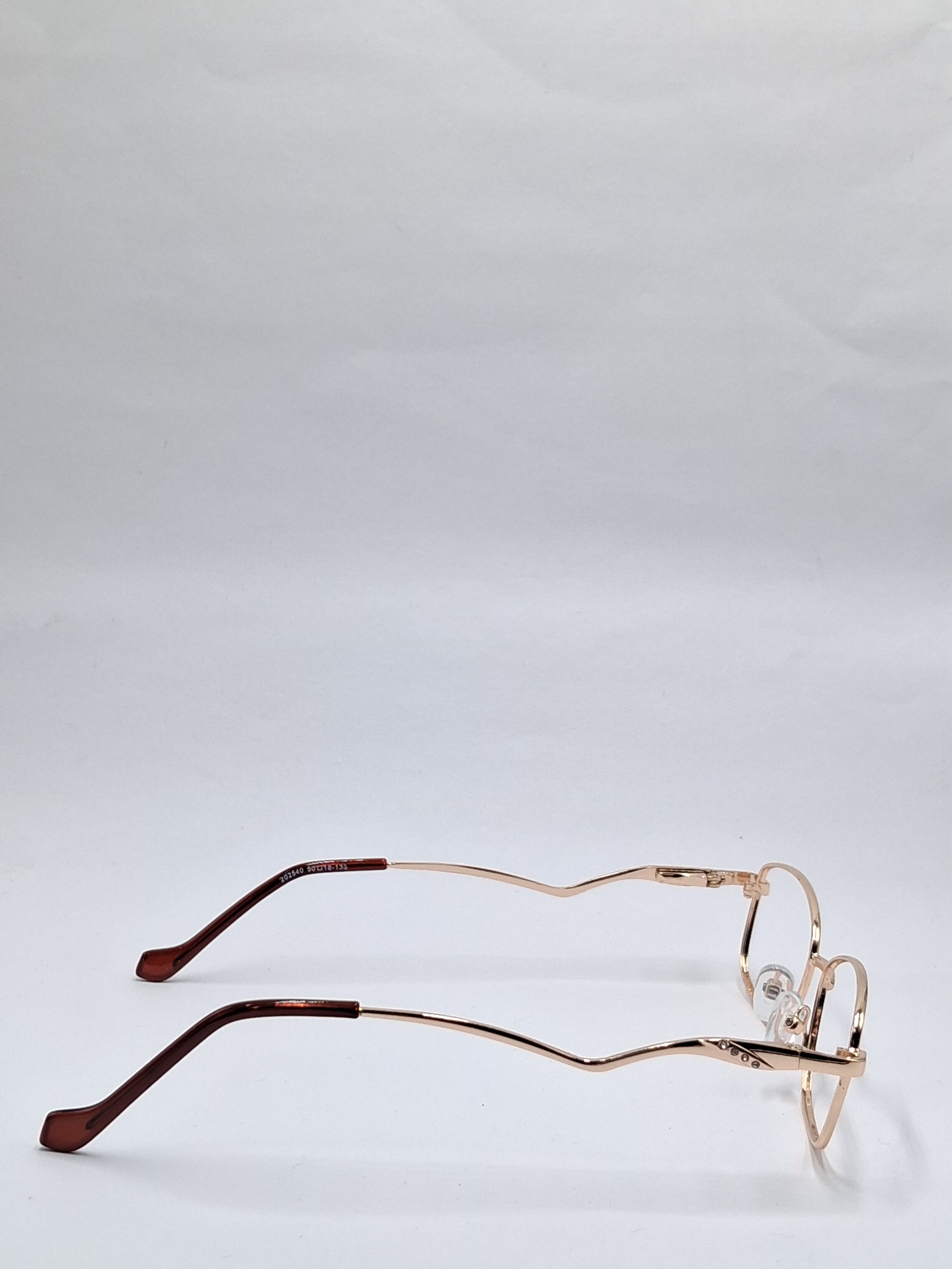 vision plus metallic premium gold metal frame