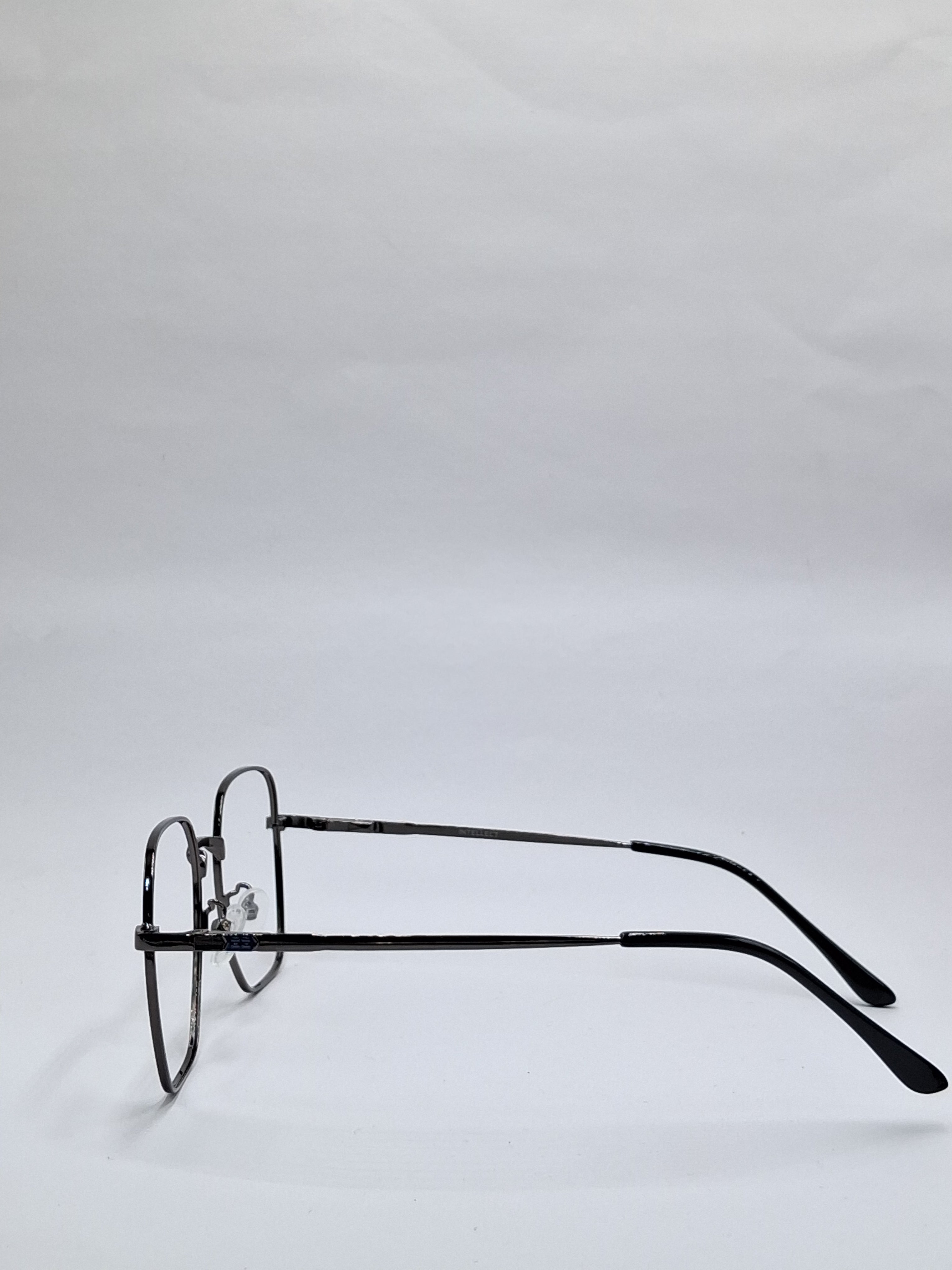 vision plus metallic gray black metal frame