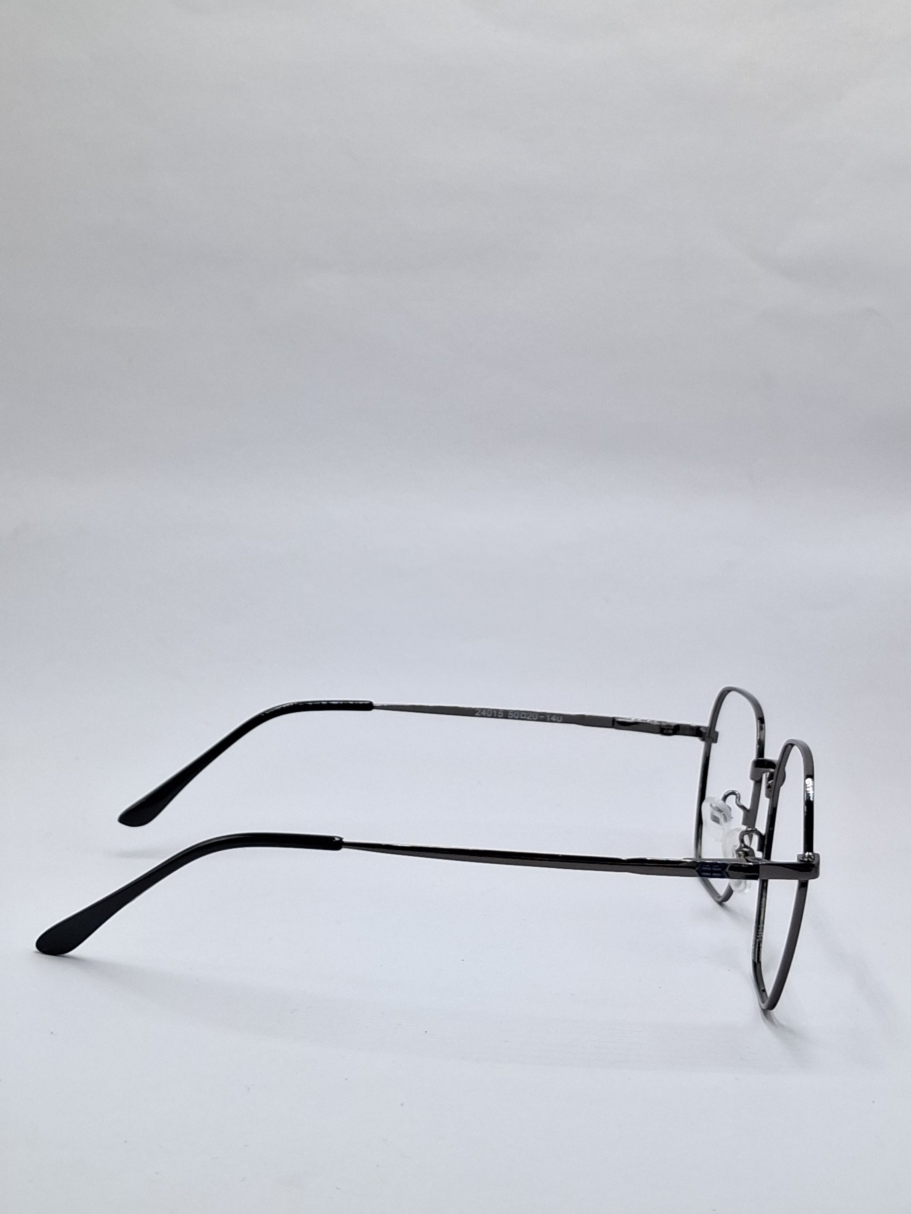 vision plus metallic gray black metal frame