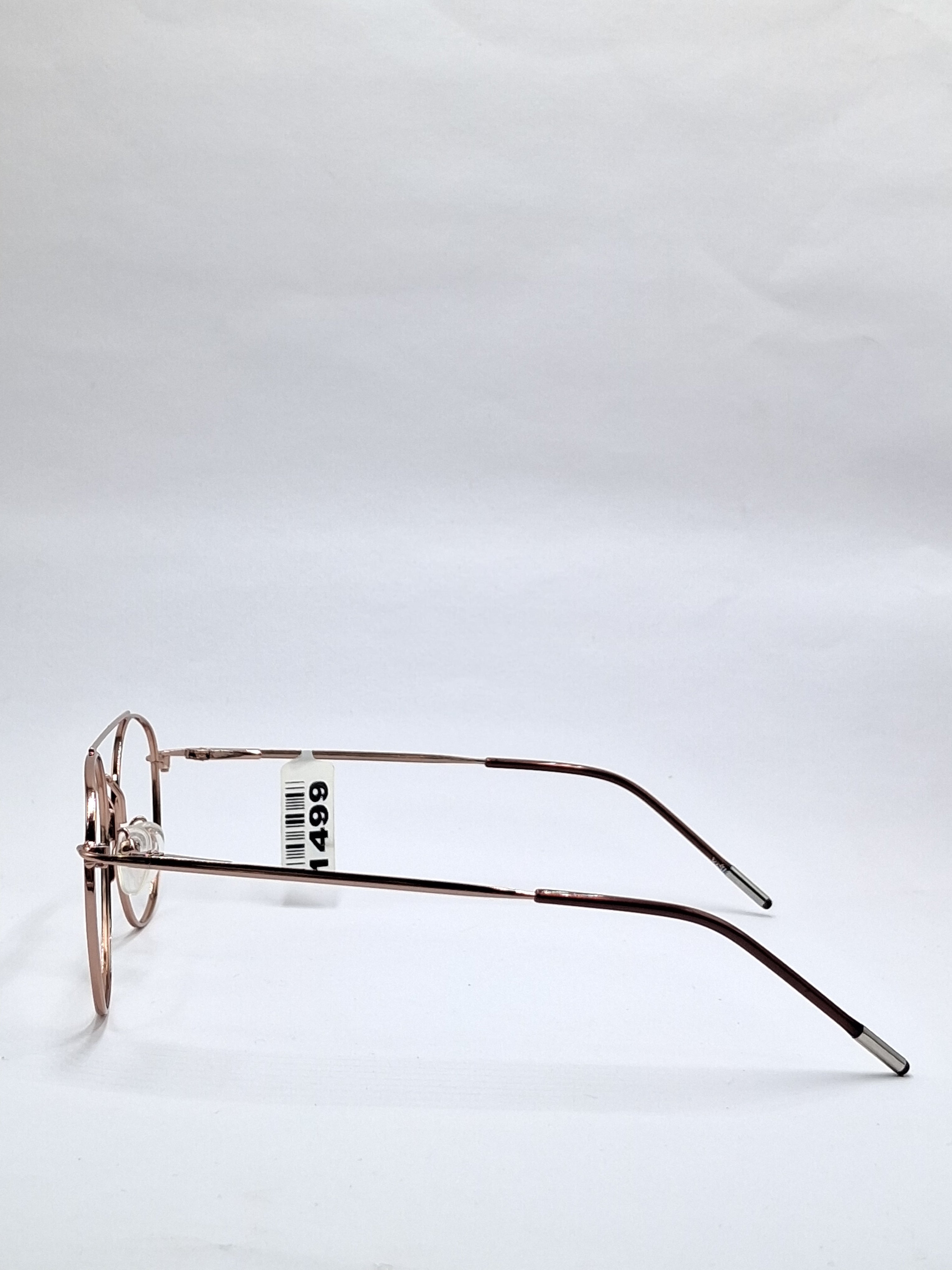 vision plus metallic double bar gold metal frame