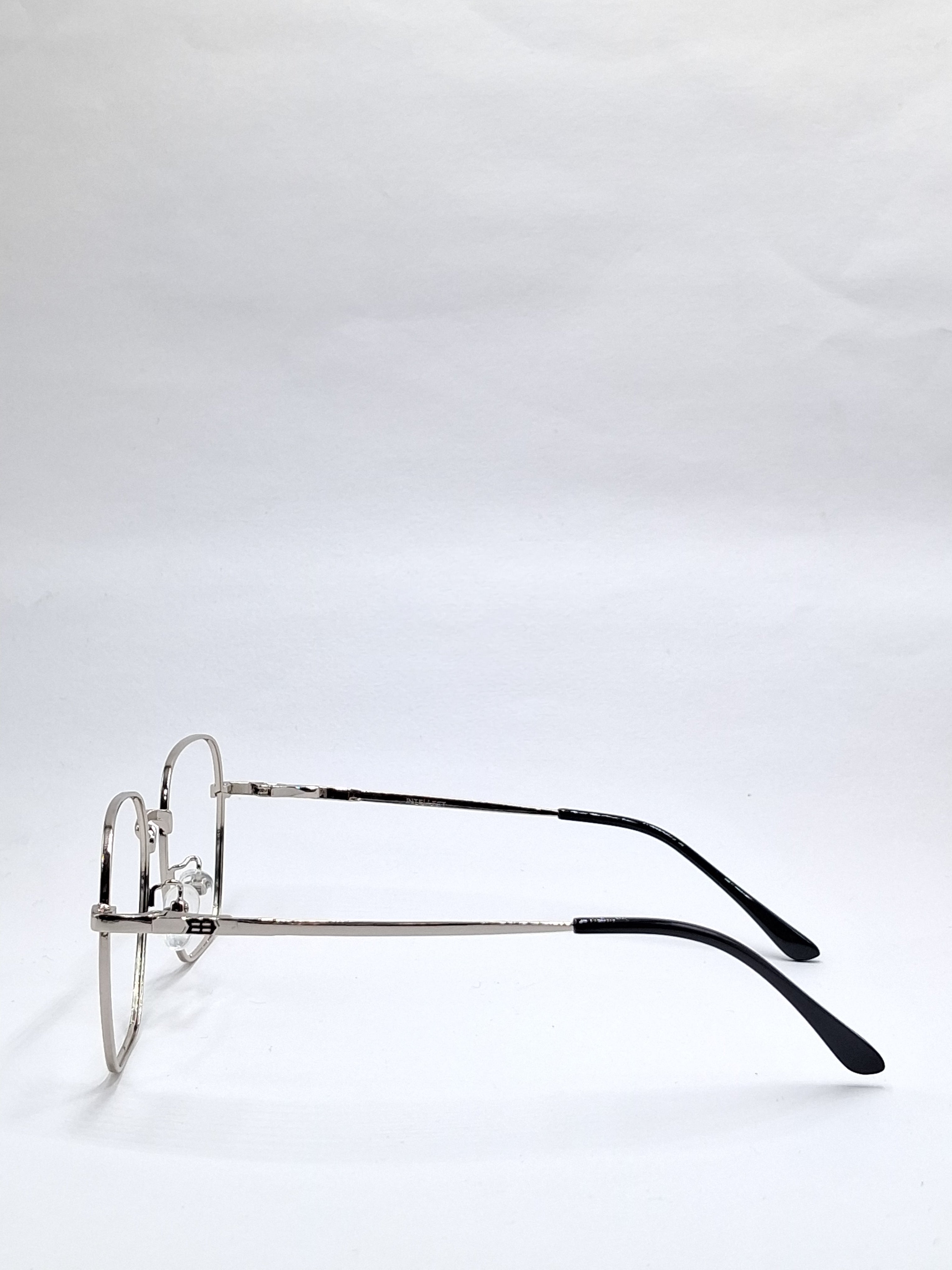 vision plus metallic silver metal frame
