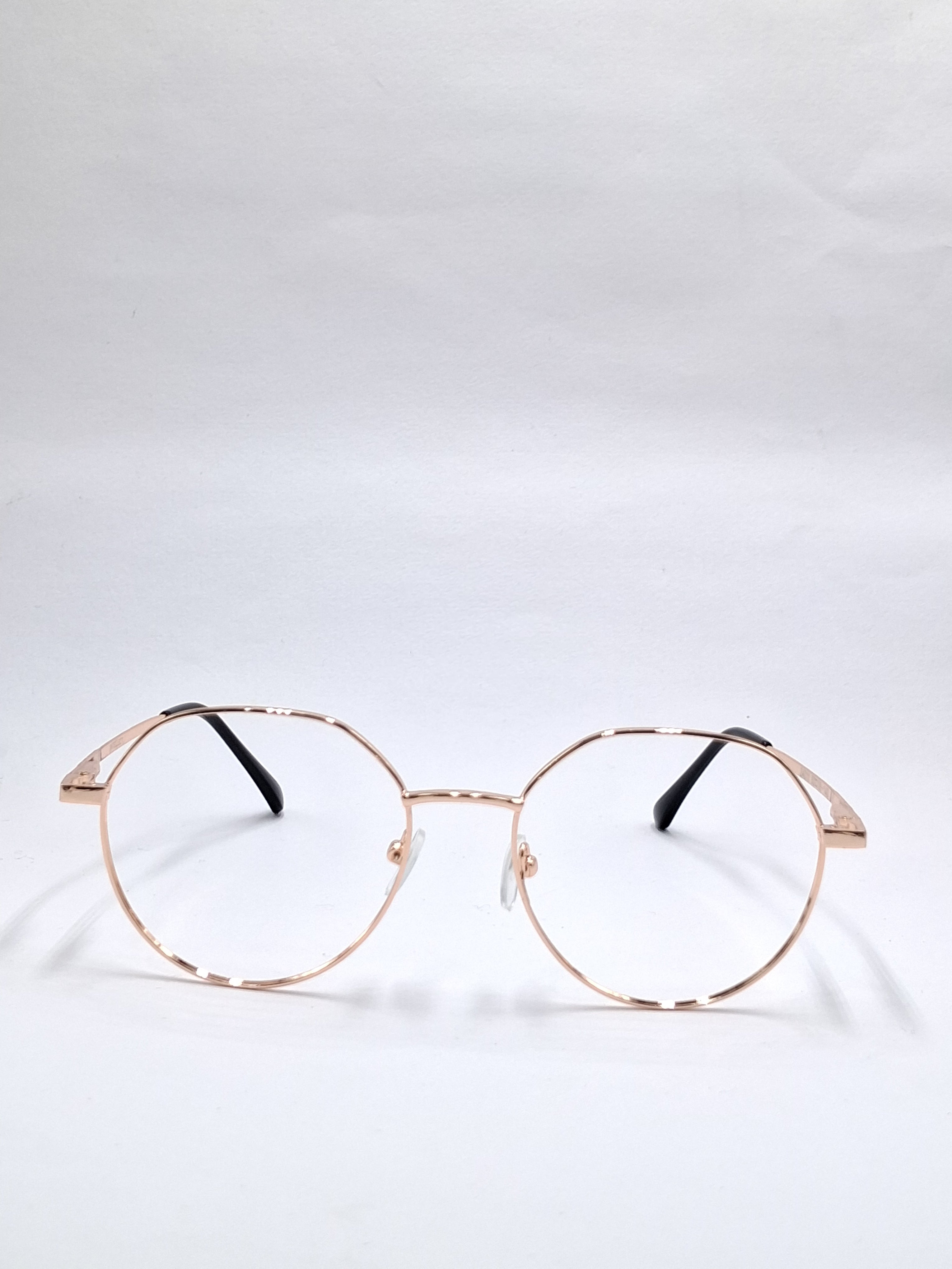 vision plus metallic gold metal frame