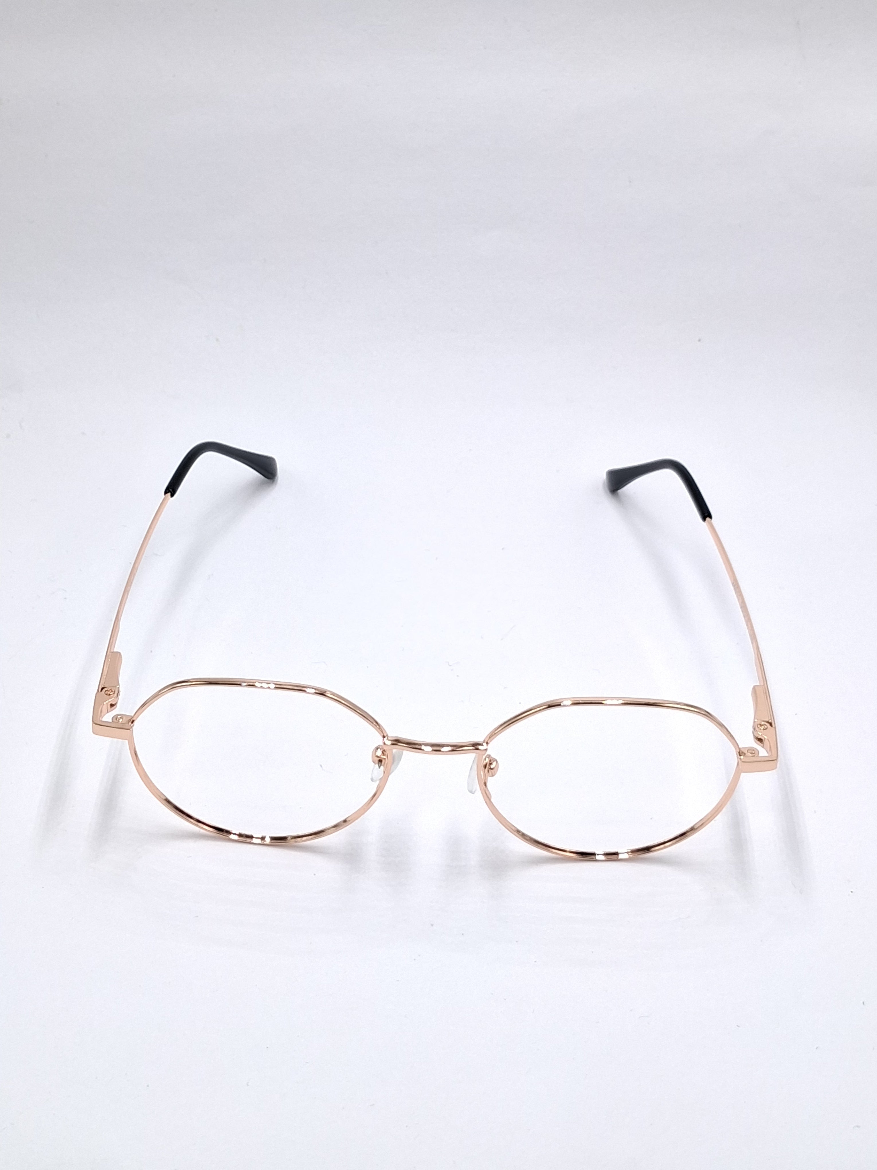 vision plus metallic gold metal frame
