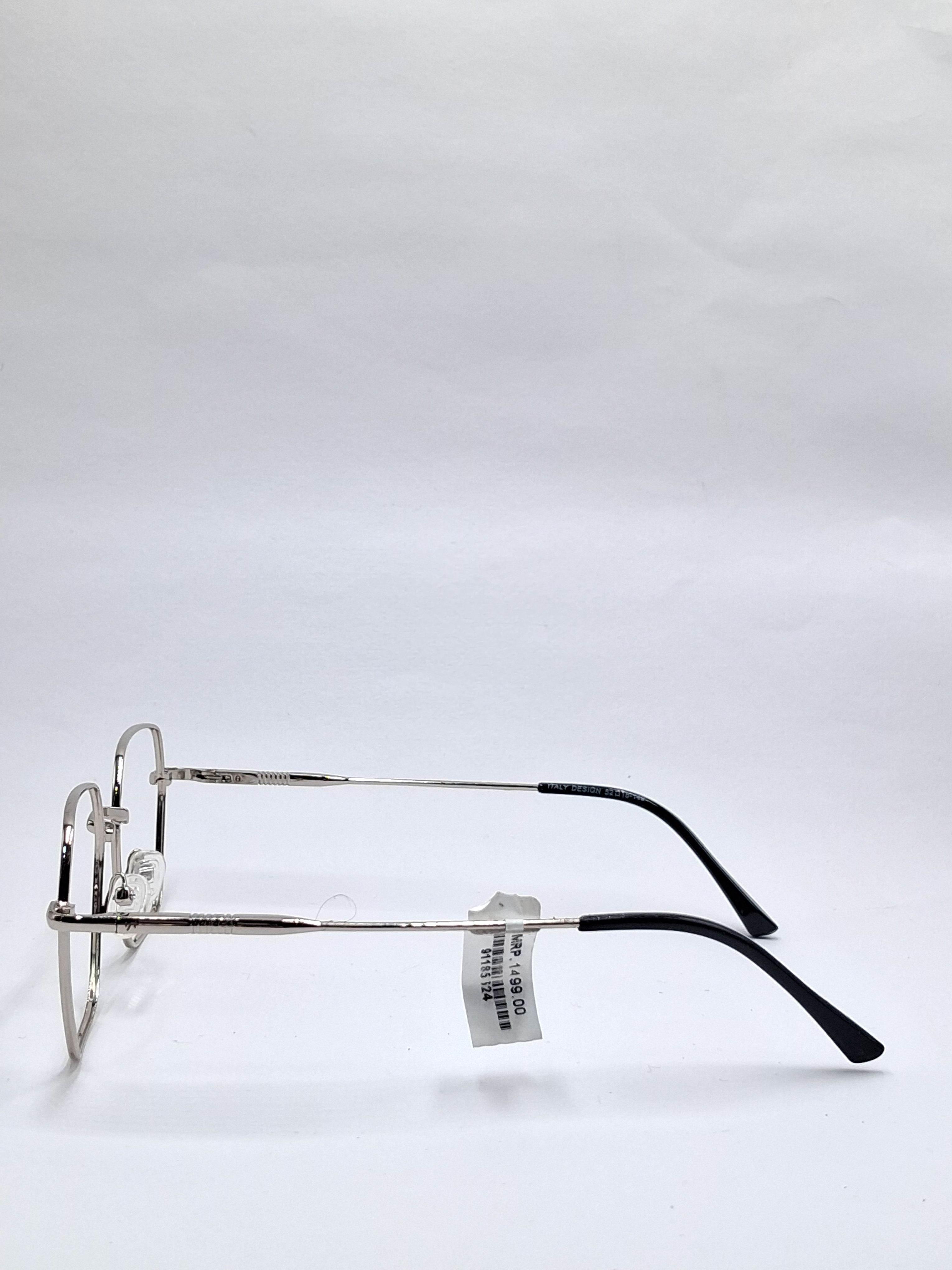 vision plus metallic silver metal frame