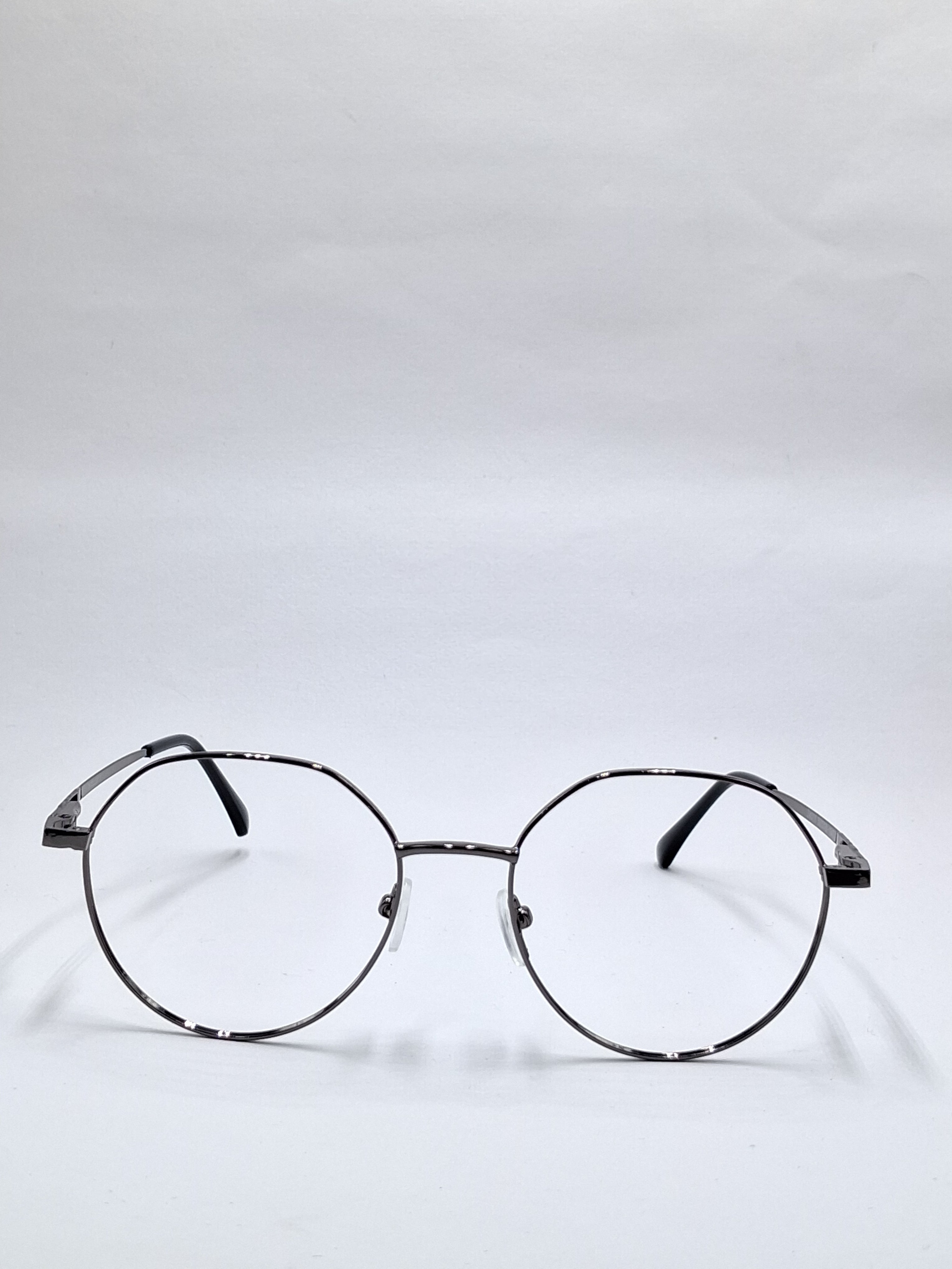 vision plus metallic gray metal frame