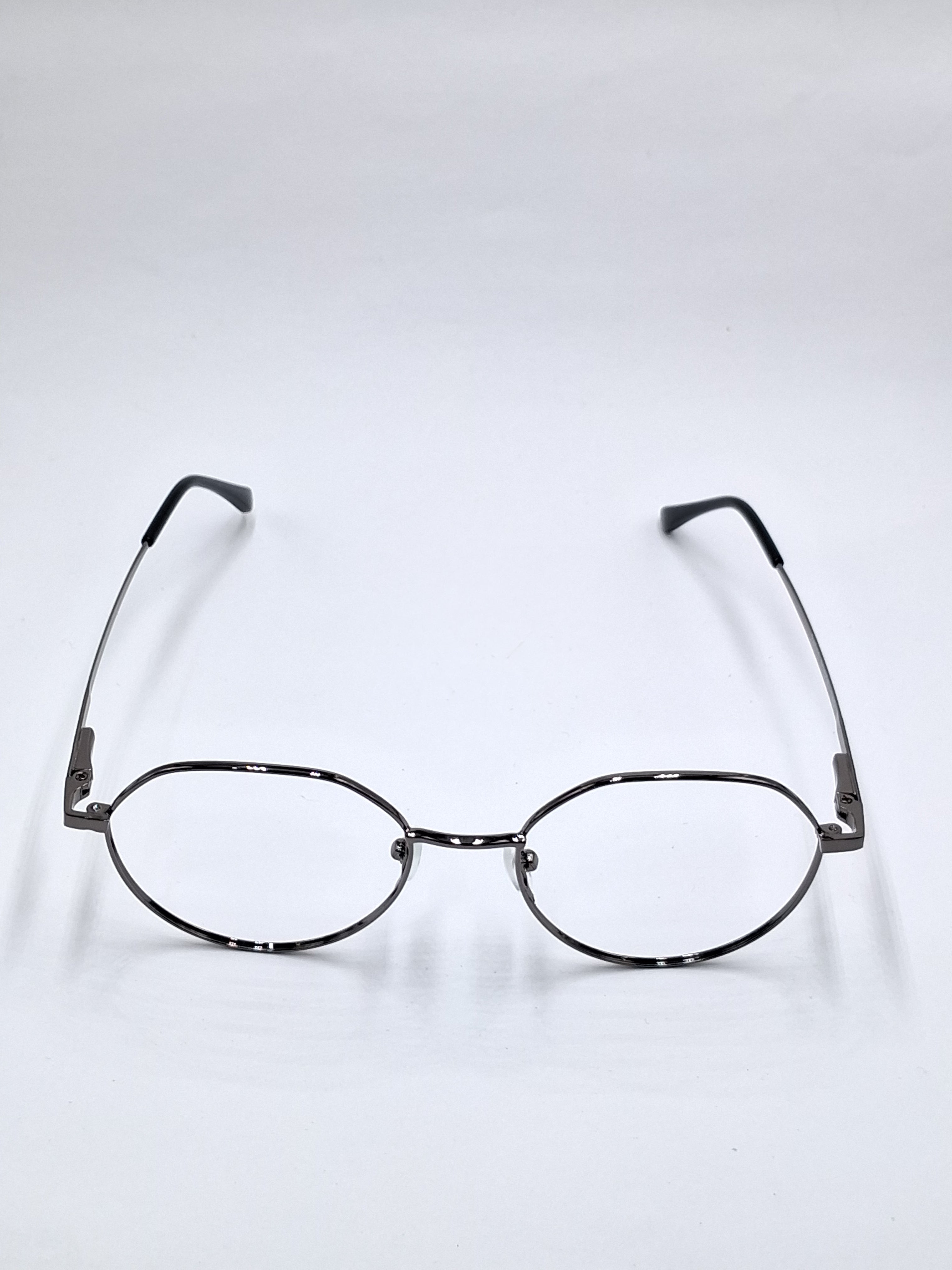 vision plus metallic gray metal frame