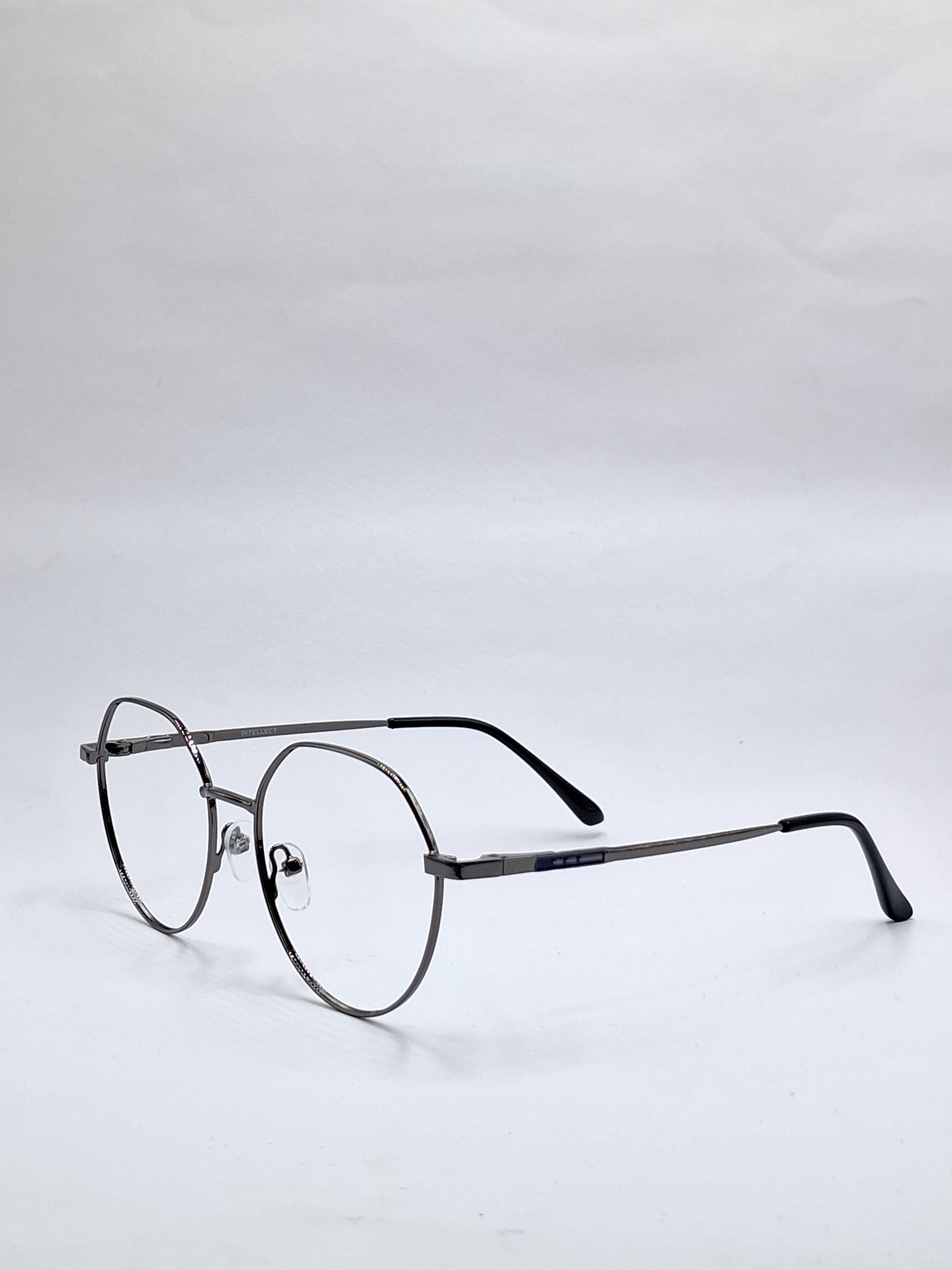 vision plus metallic gray metal frame