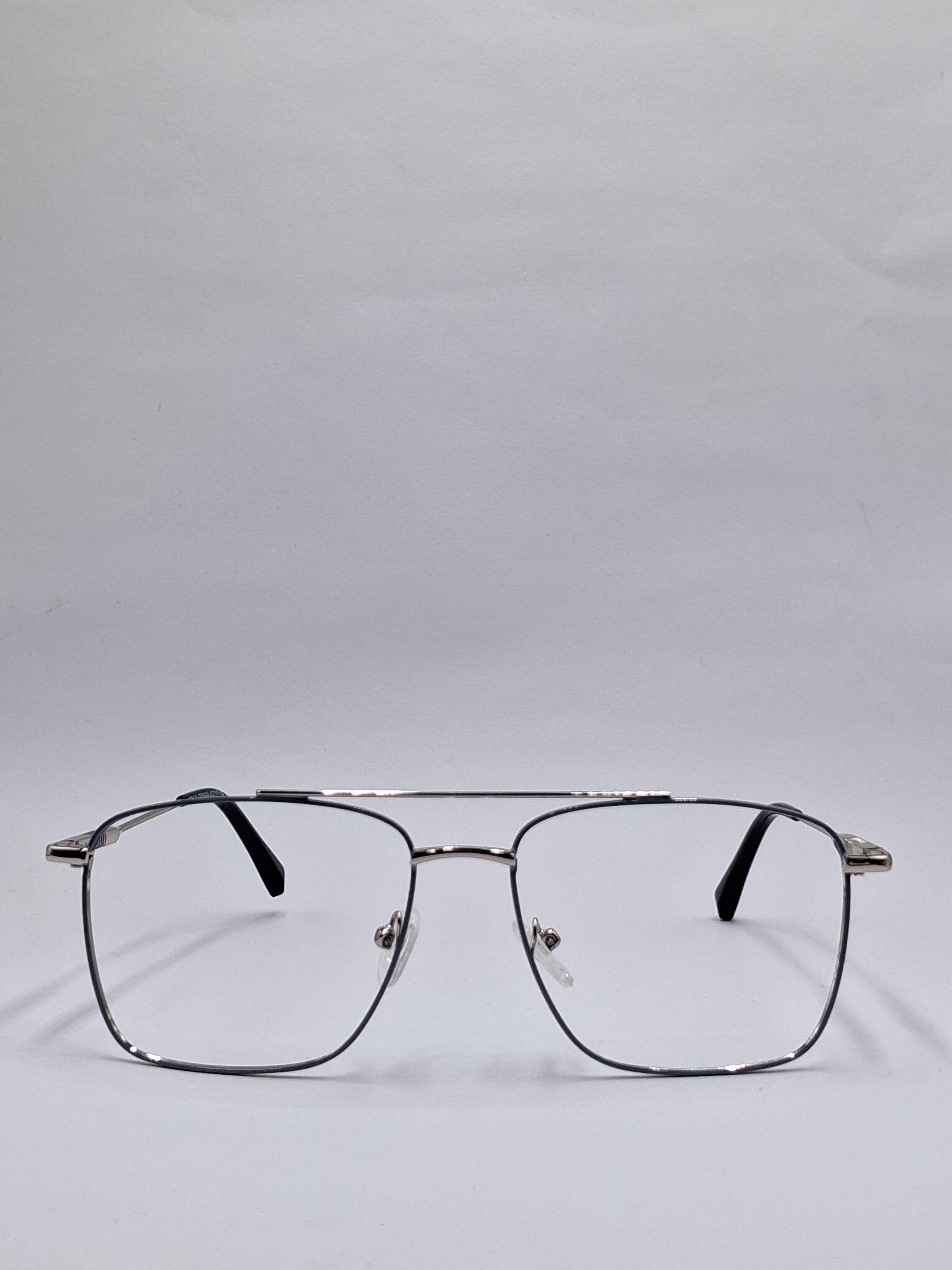 vision plus metallic double bar gray metal frame