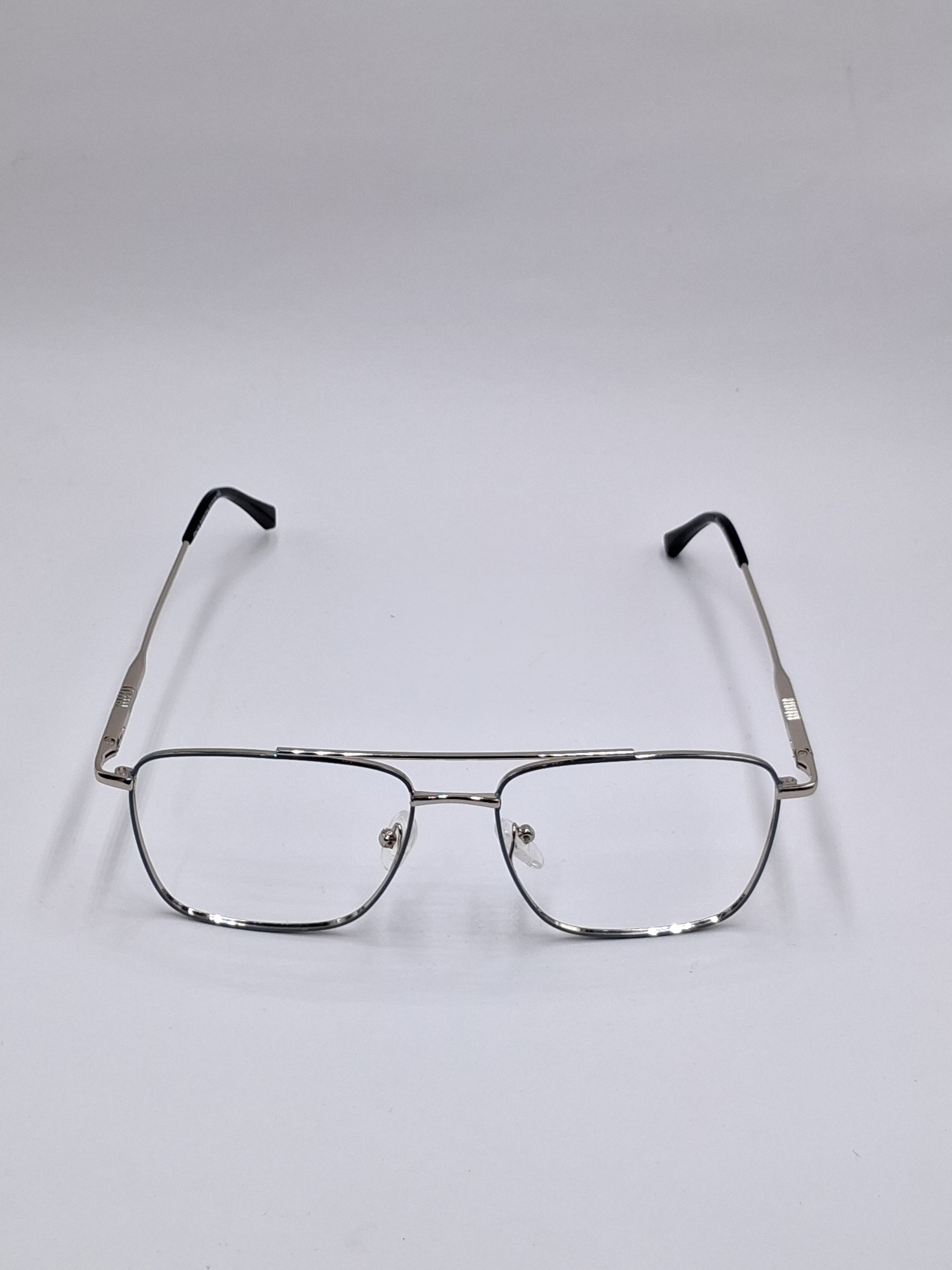 vision plus metallic double bar gray metal frame