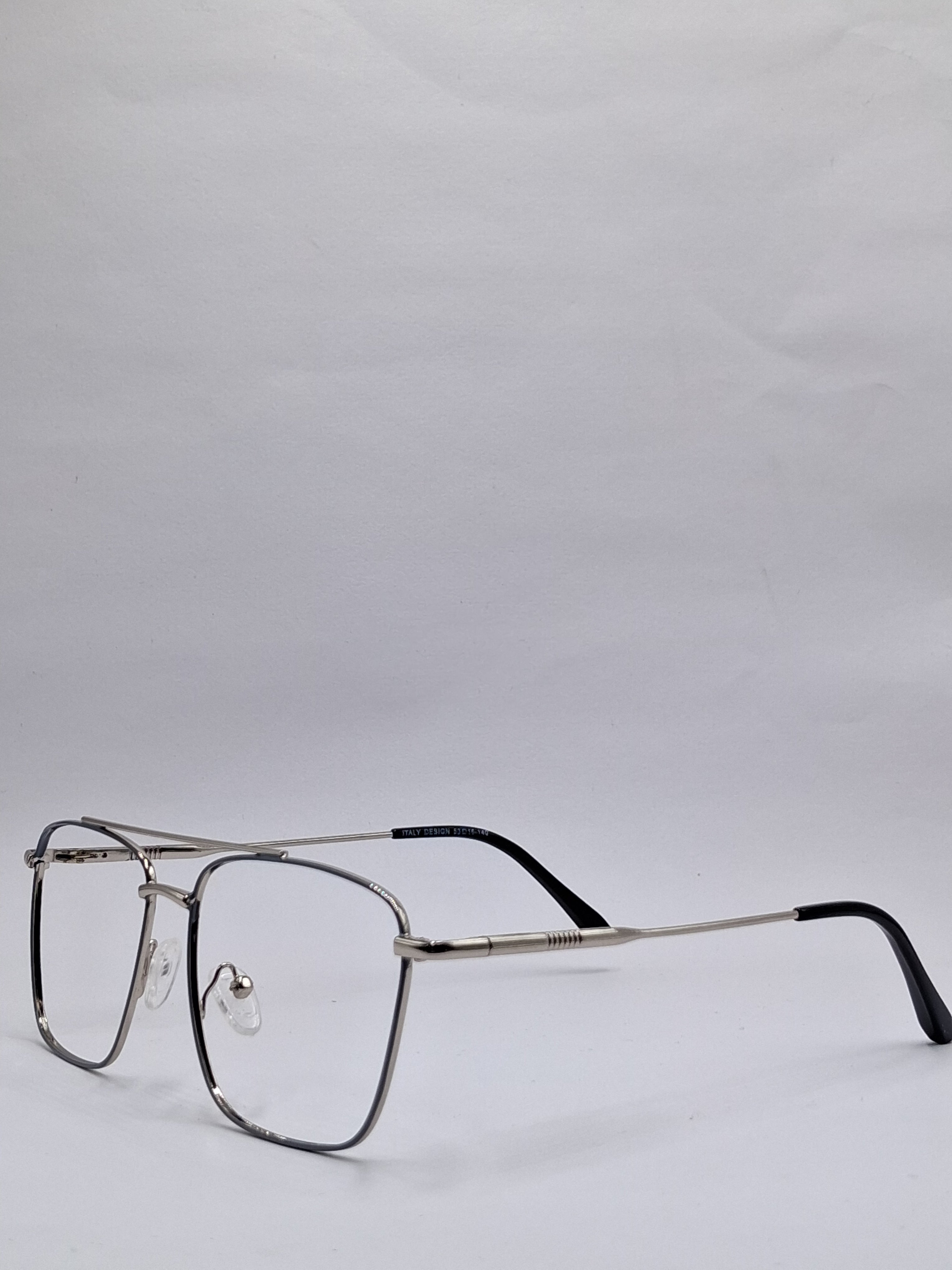 vision plus metallic double bar gray metal frame