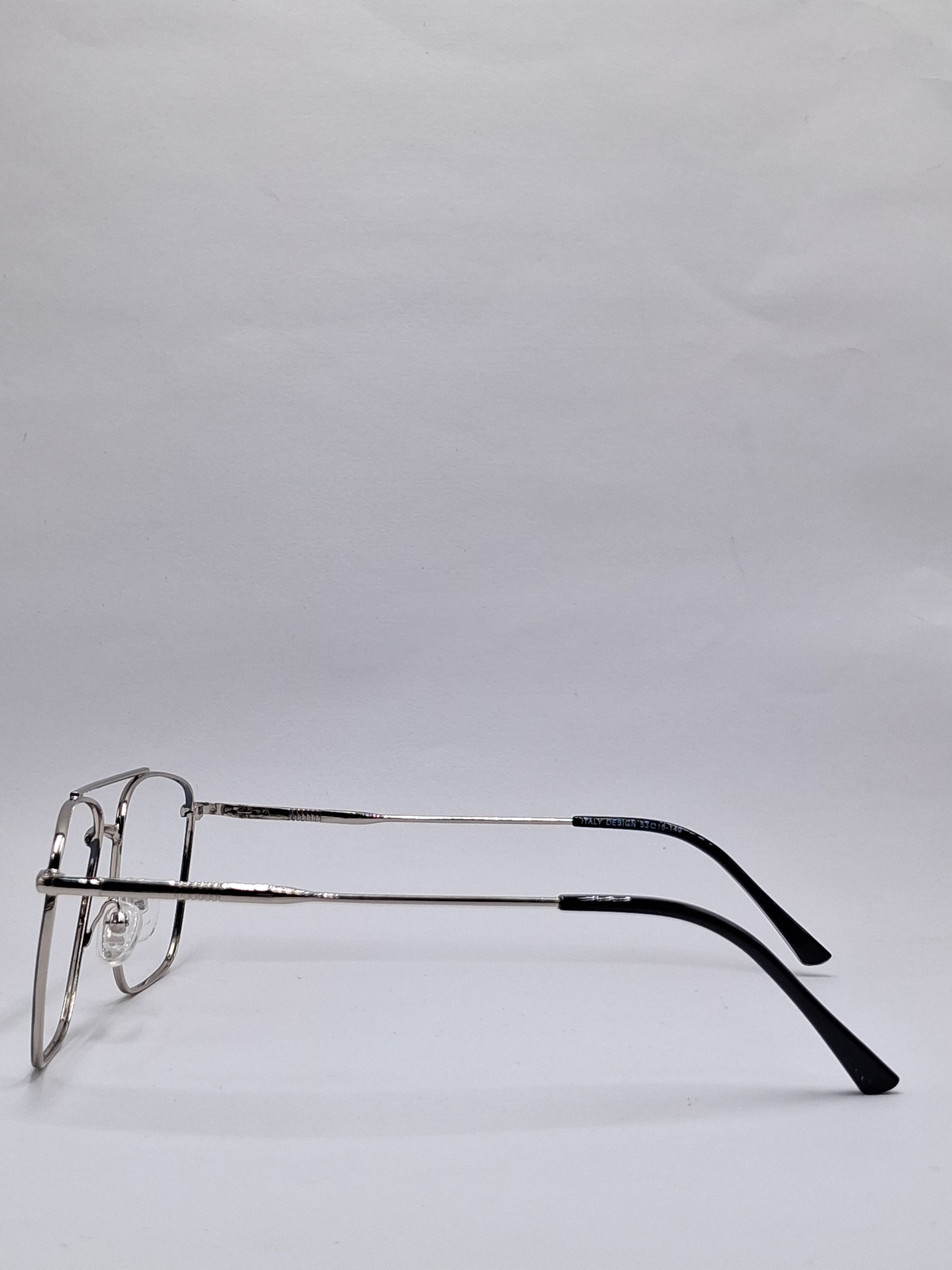 vision plus metallic double bar gray metal frame