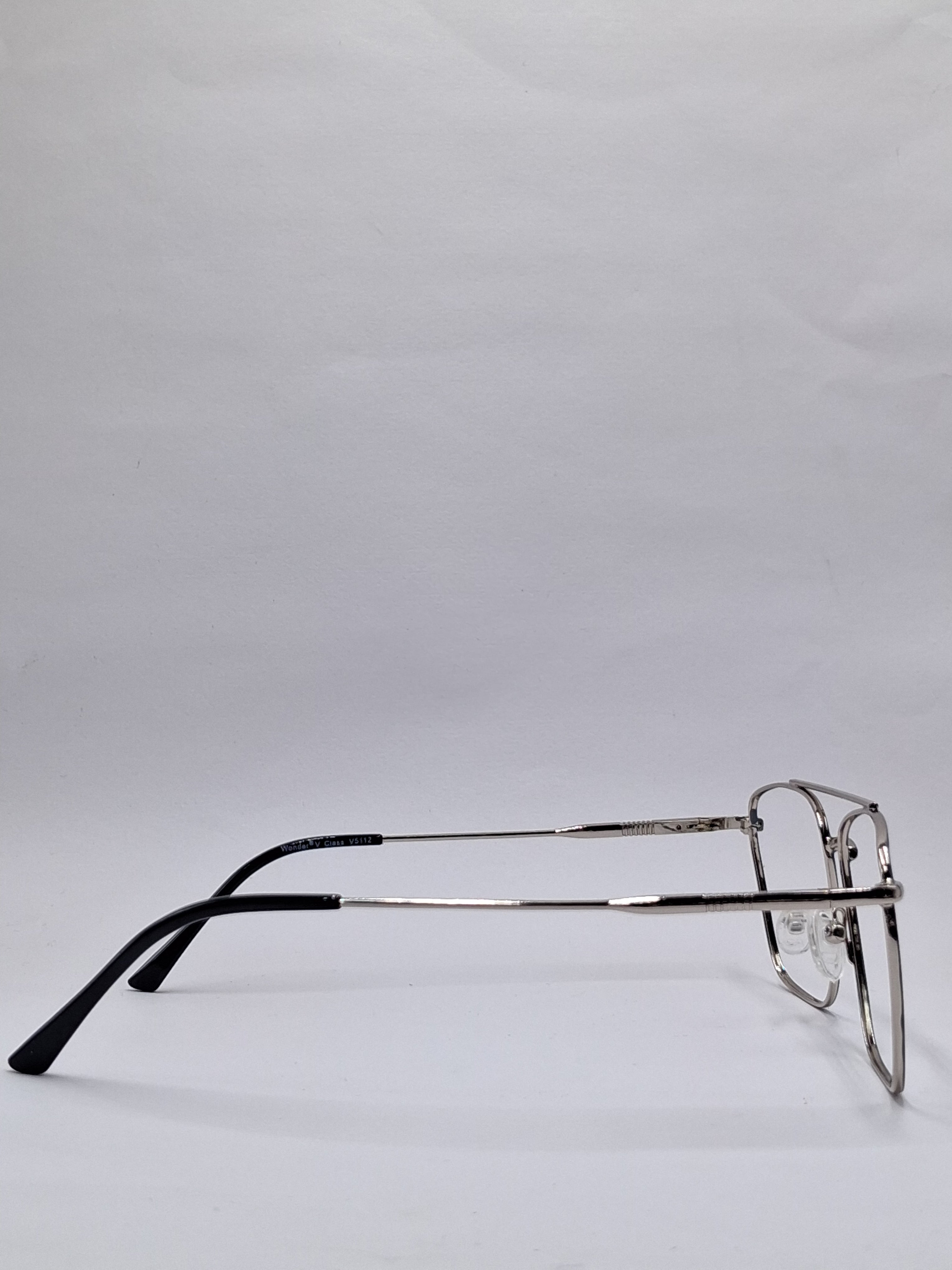 vision plus metallic double bar gray metal frame