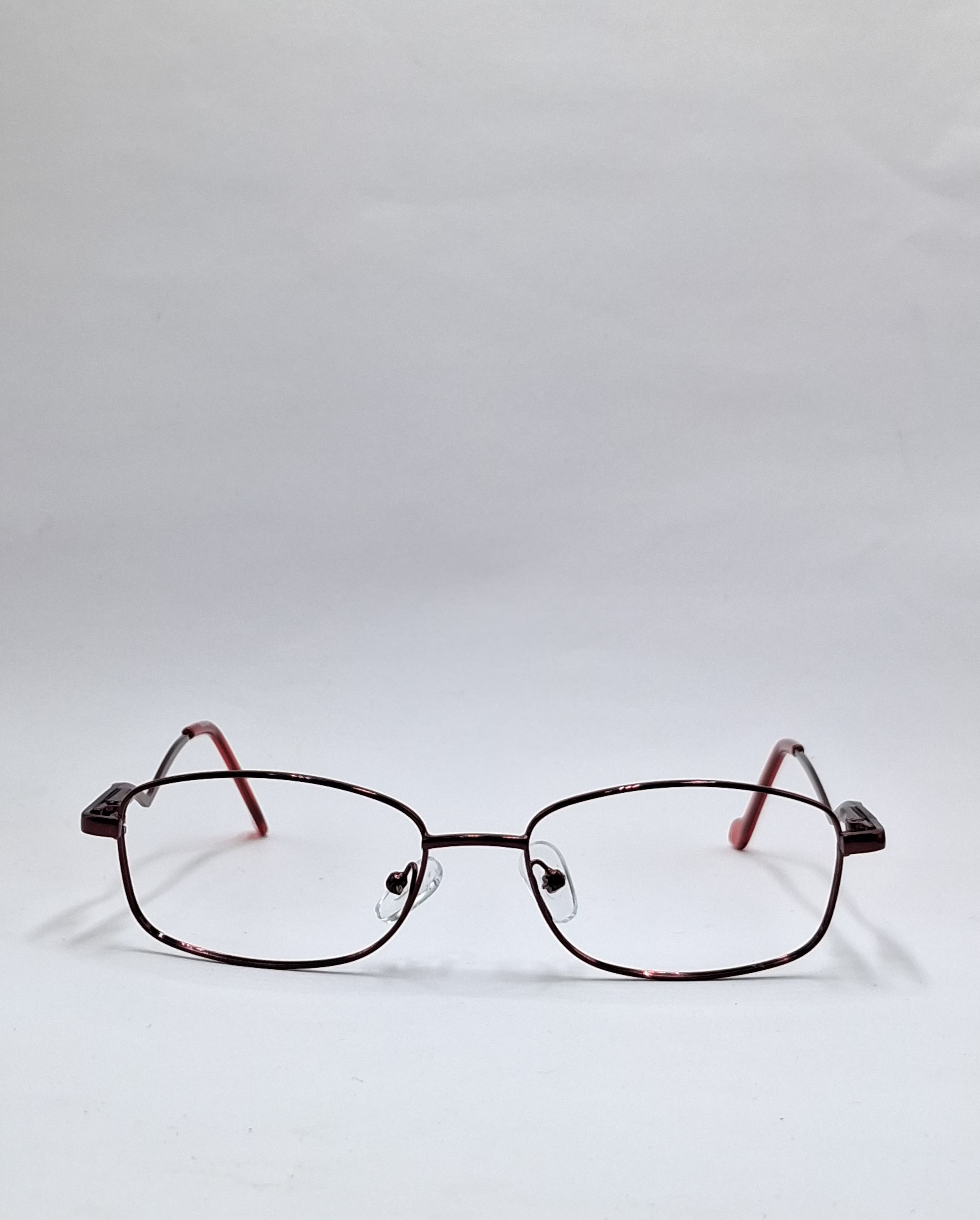vision plus metallic premium maroon metal frame
