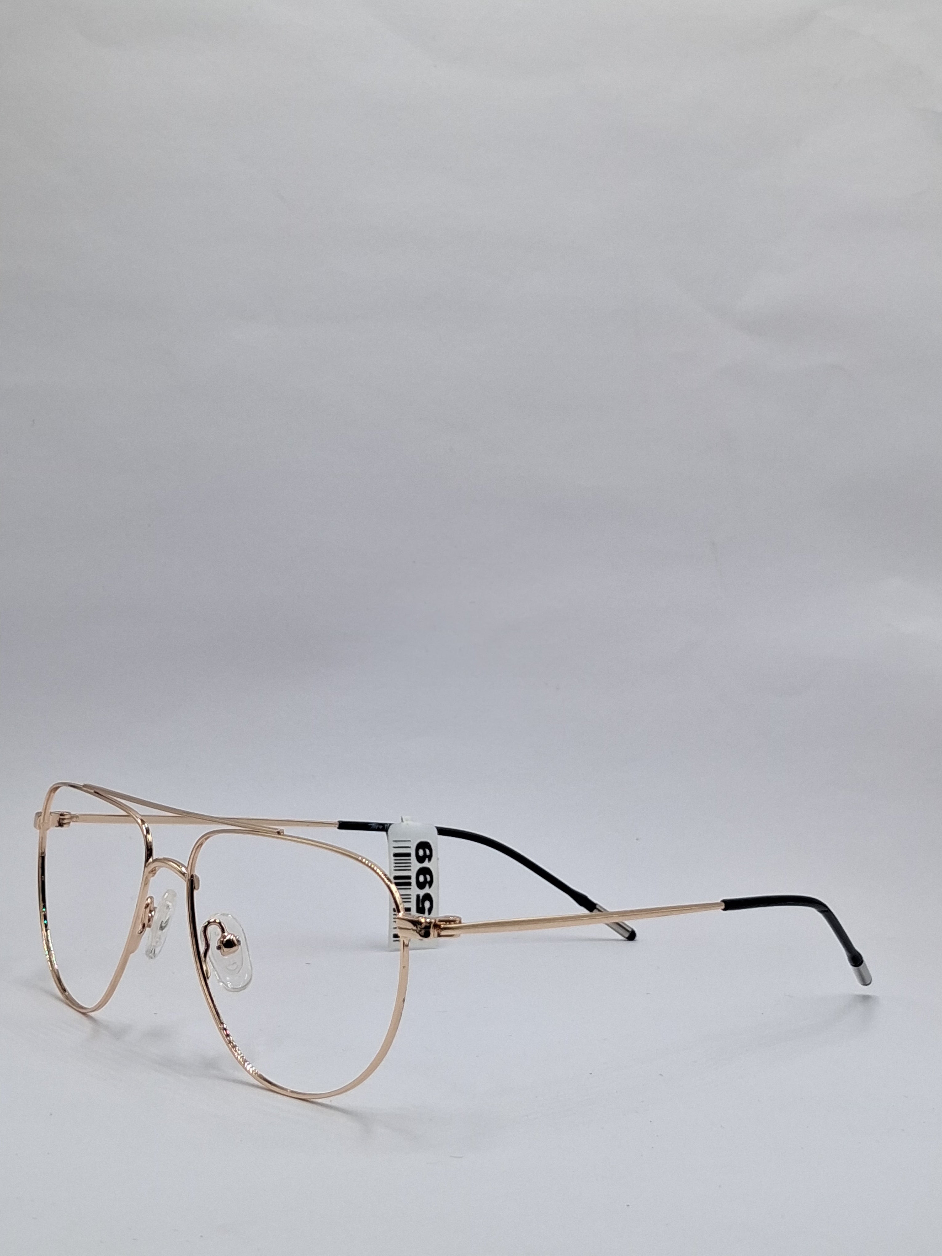 vision plus metallic gold metal frame