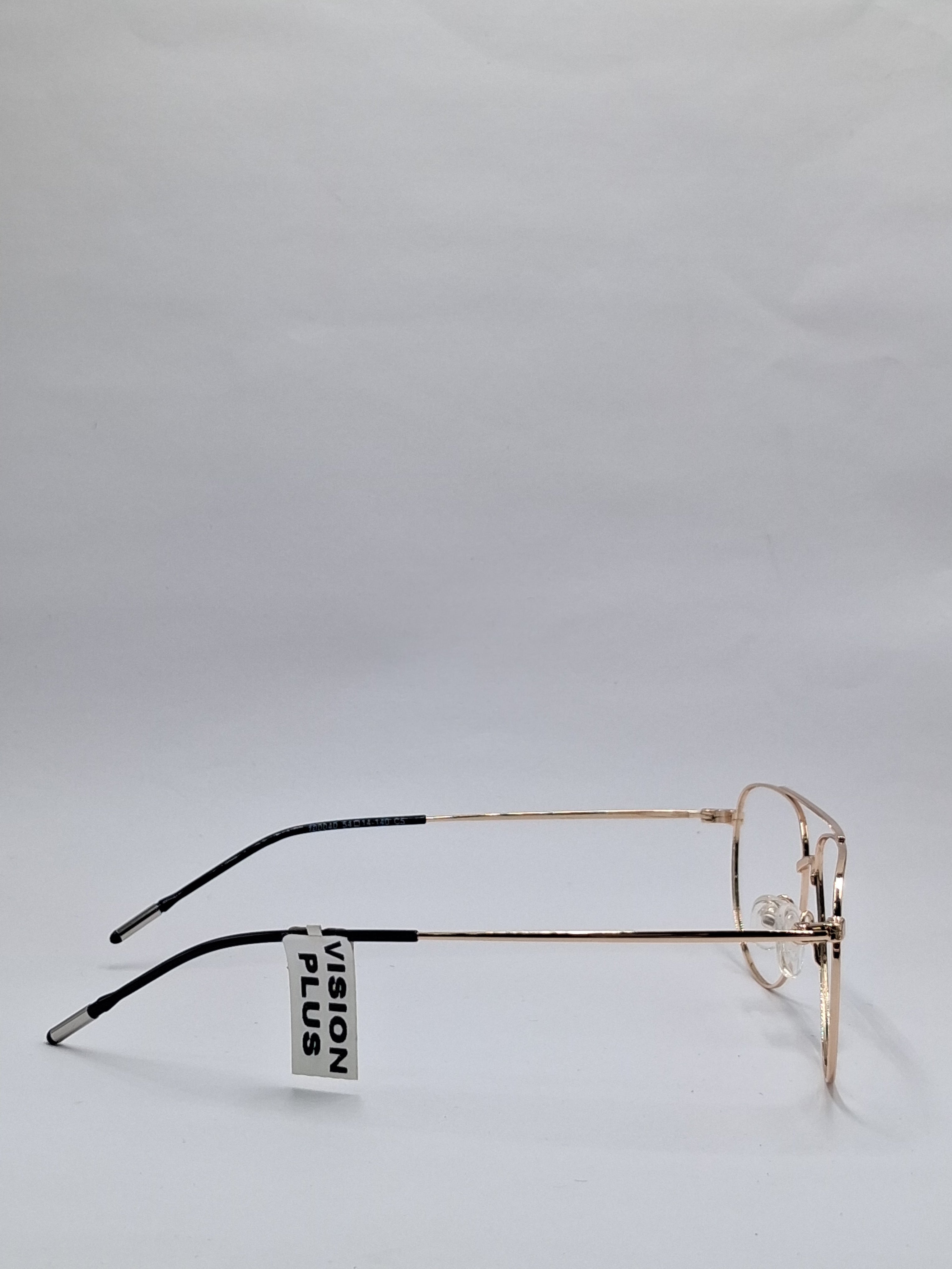 vision plus metallic gold metal frame