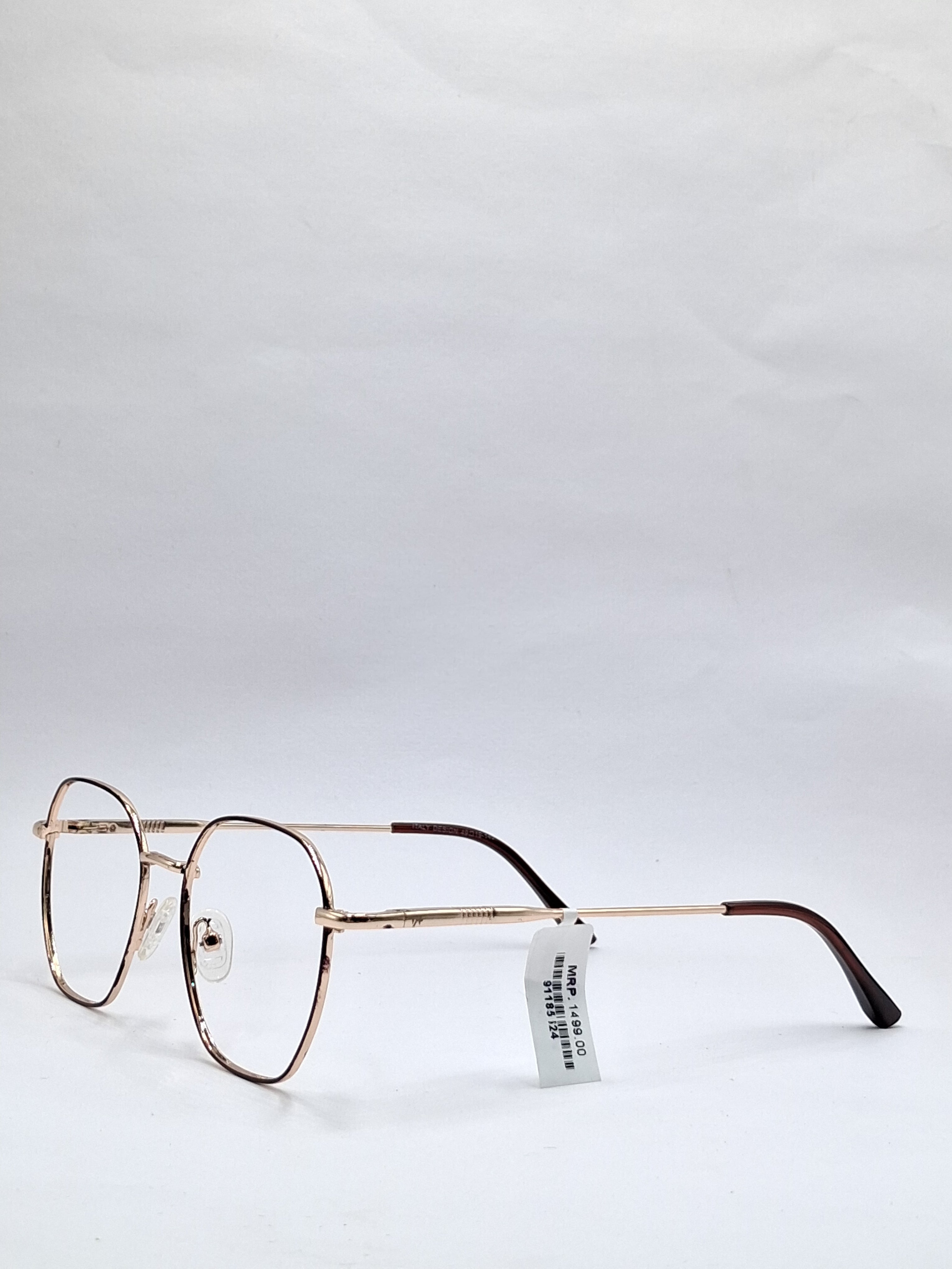 vision plus metallic brown and gold metal frame