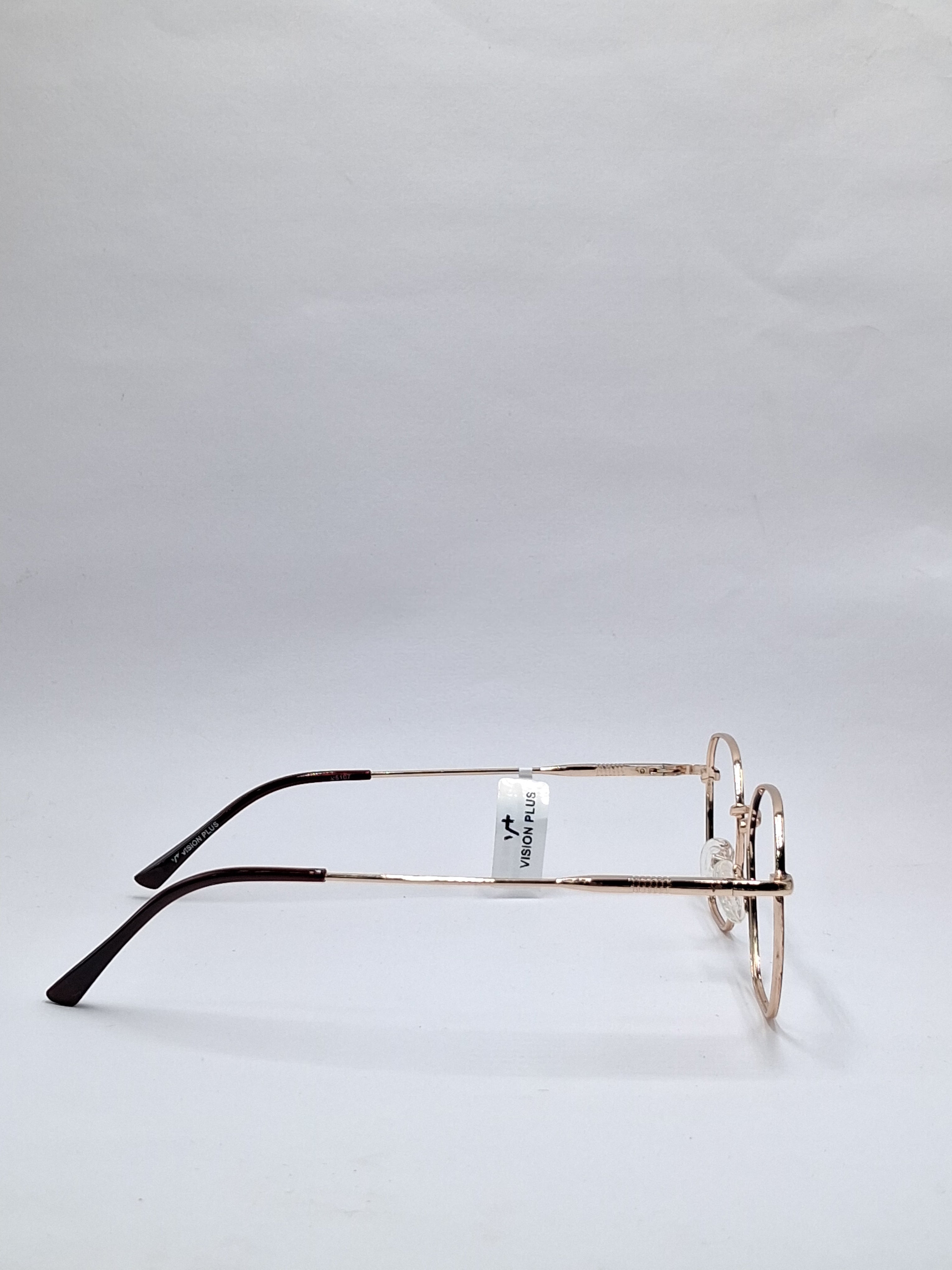 vision plus metallic brown and gold metal frame