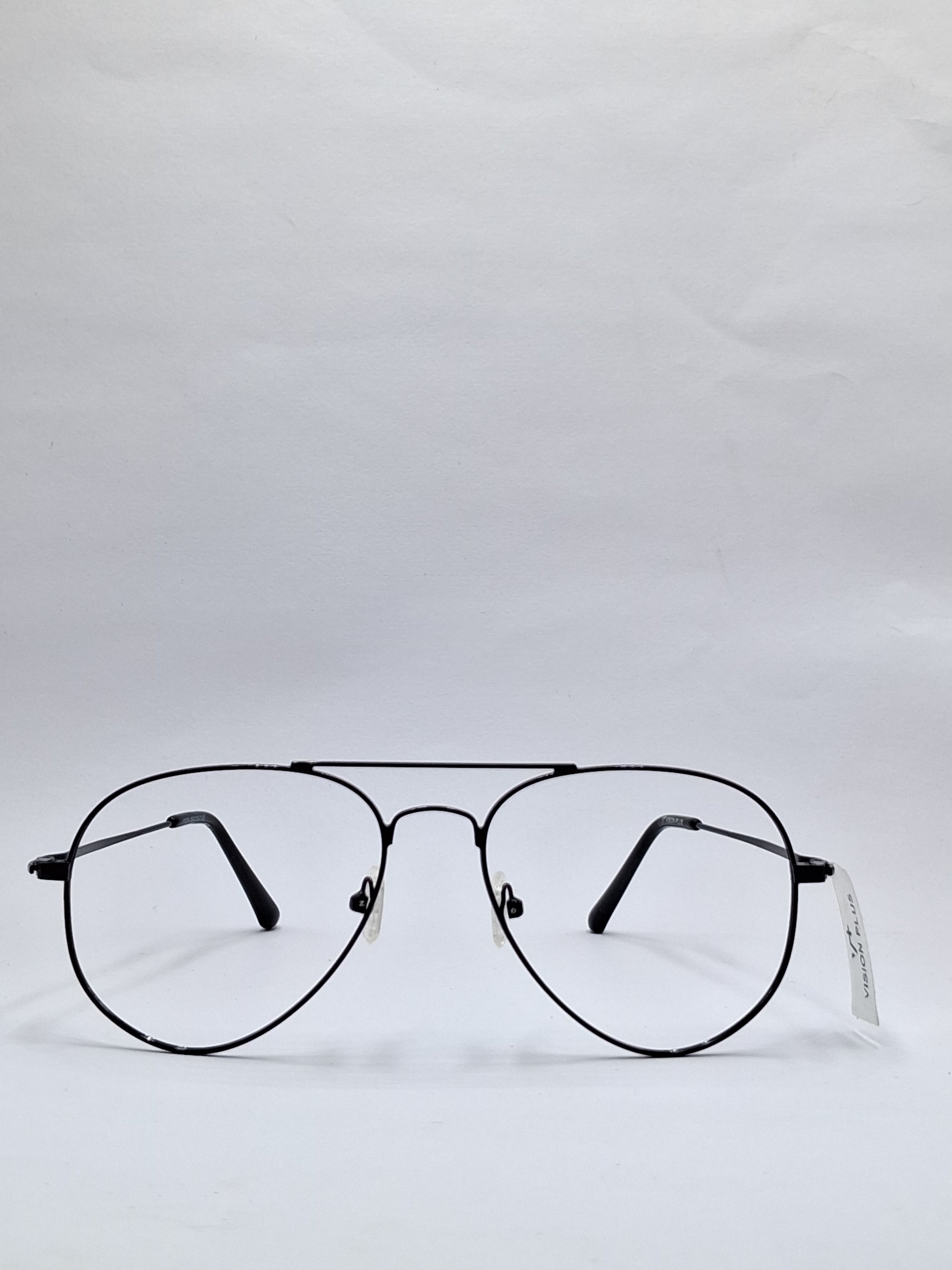 vision plus metallic double bar black metal frame
