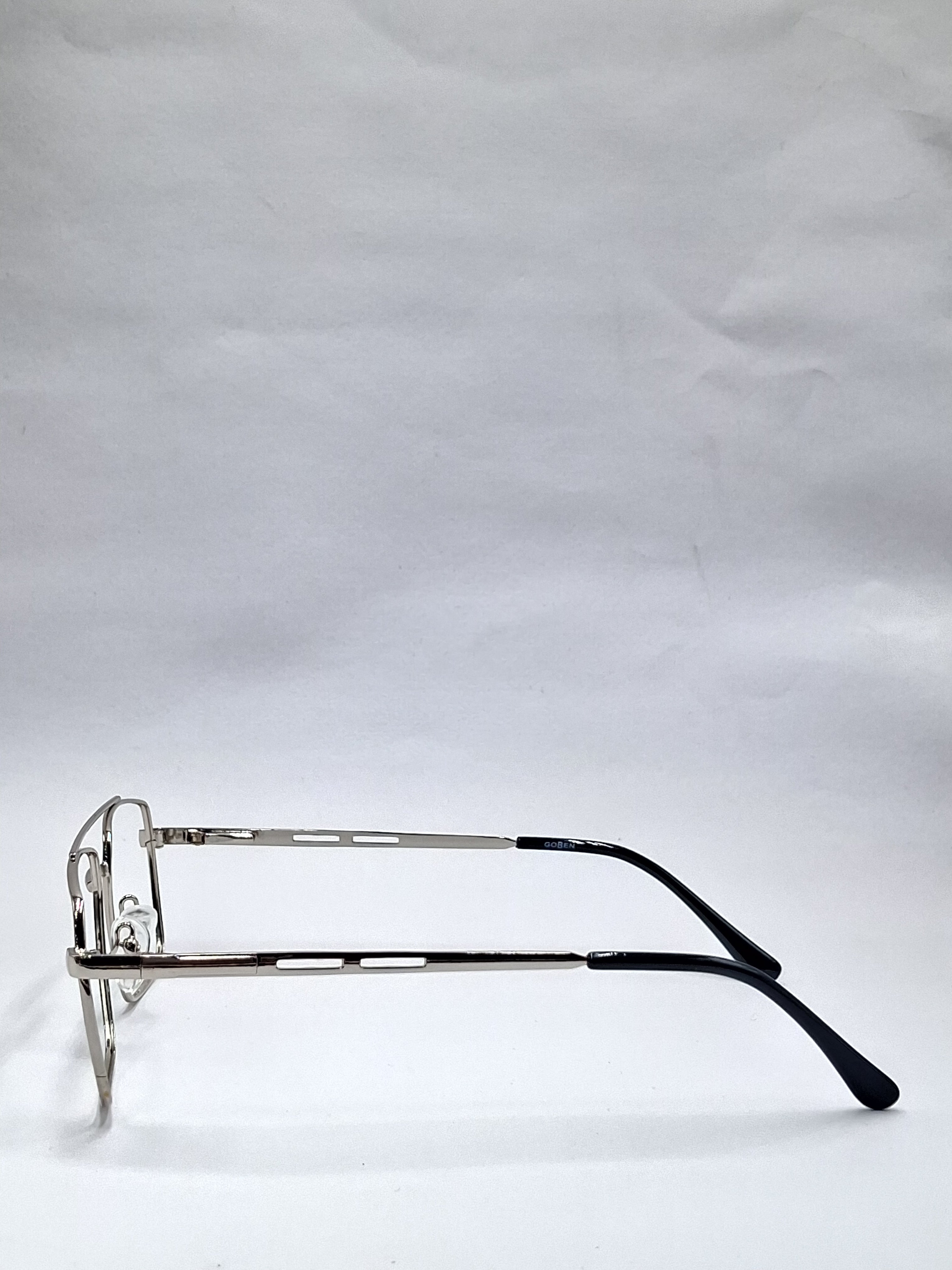 vision pus metallic double bar silver metal frame