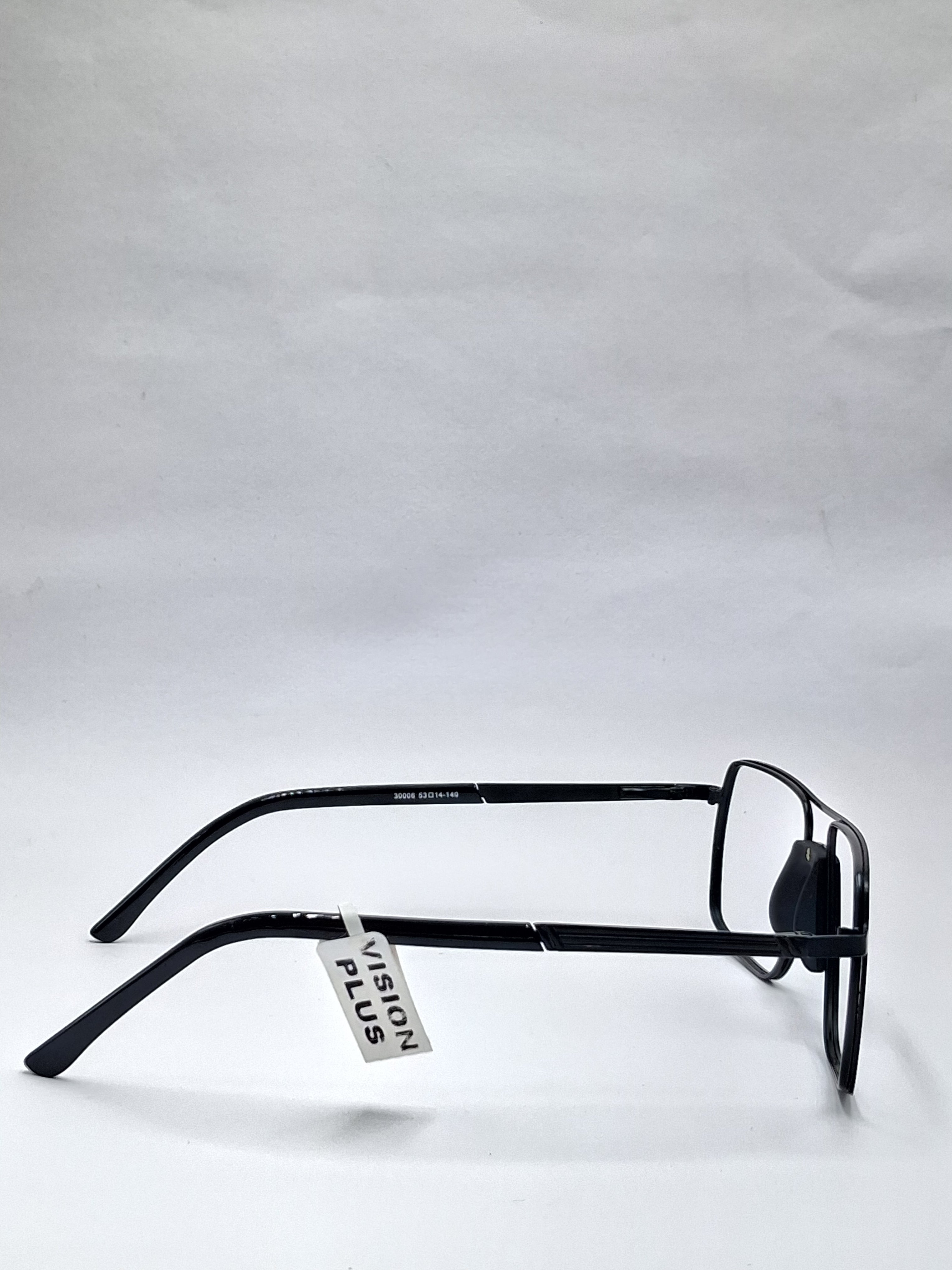 vision plus metallic double bar black metal frame